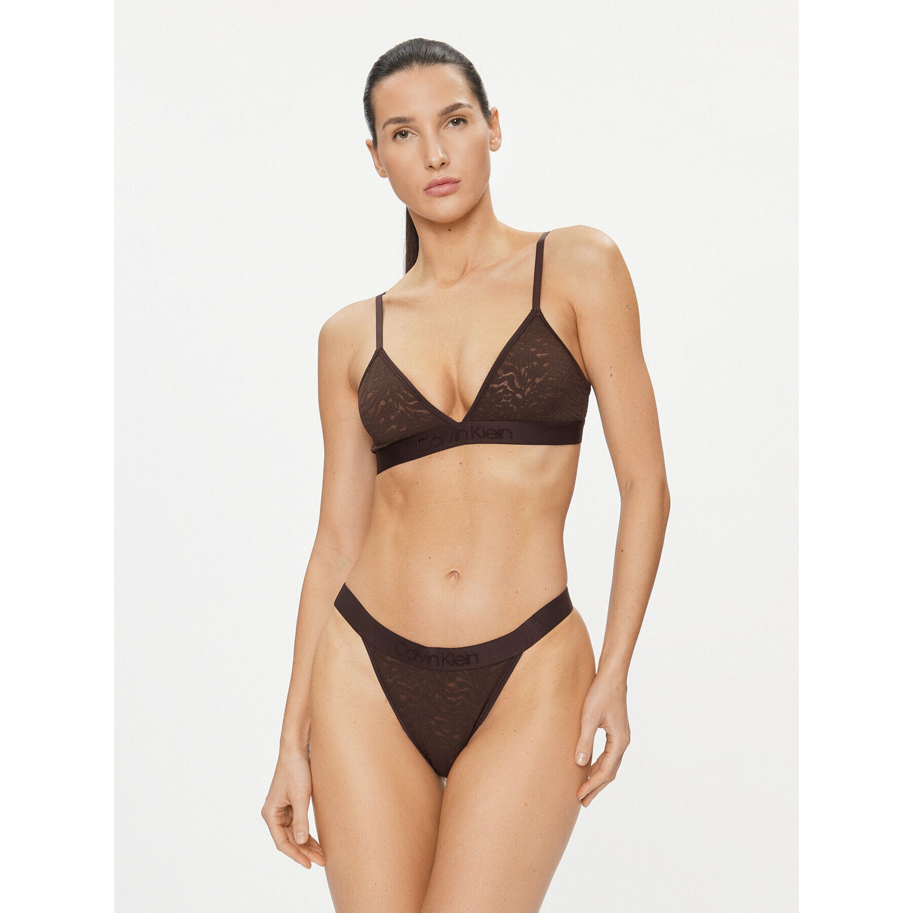 Calvin Klein Underwear Sutien Bralette 000QF7491E Maro - Pled.ro