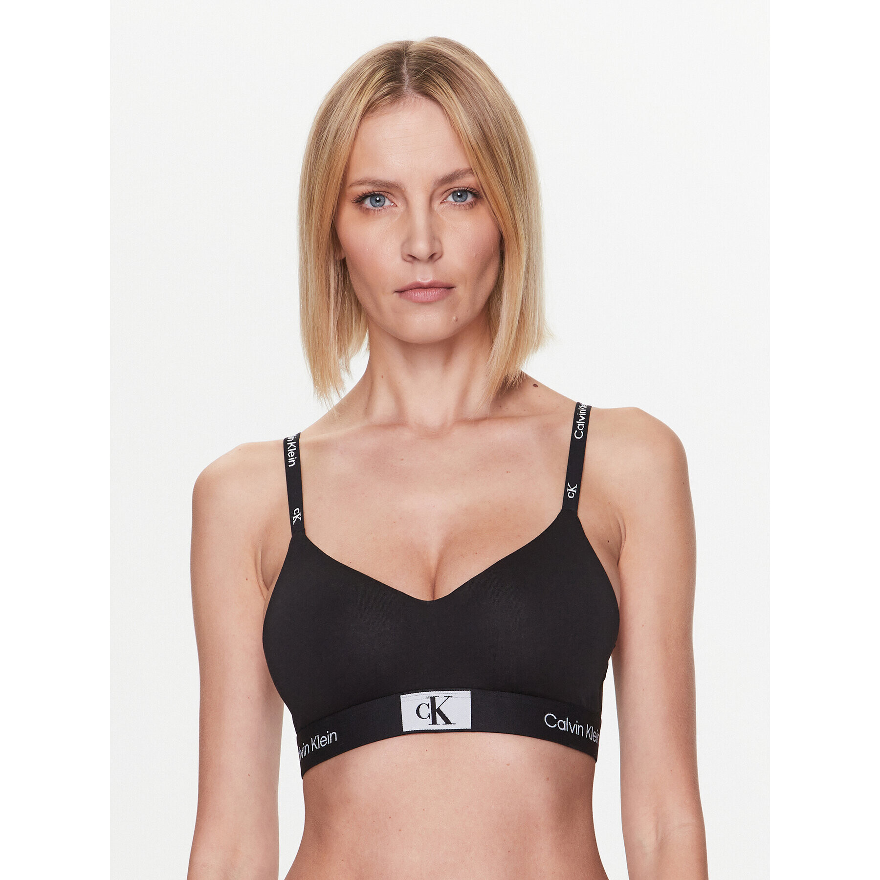 Calvin Klein Underwear Sutien Bralette Light Lined 000QF7218E Negru - Pled.ro