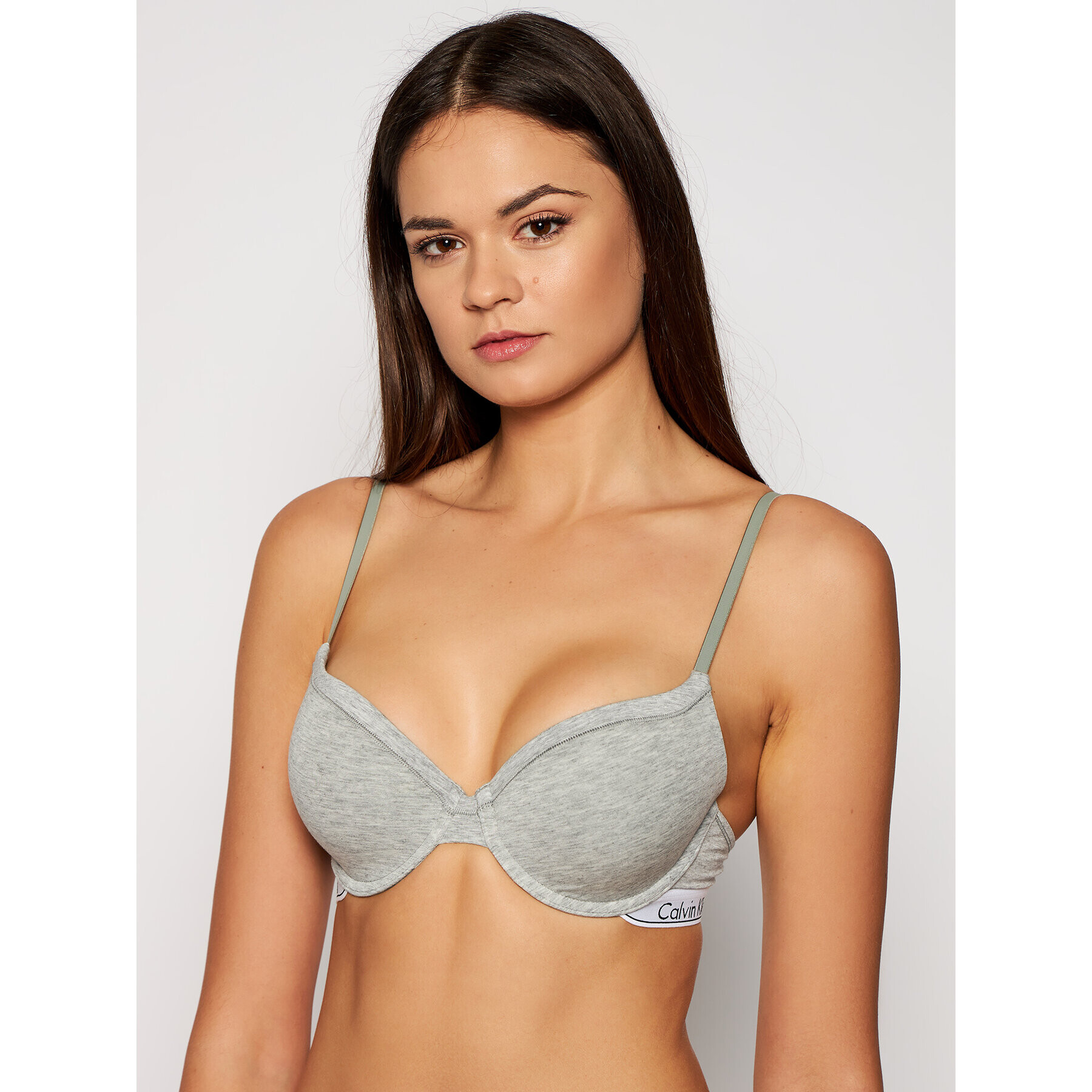 Calvin Klein Underwear Sutien cu armătură 000F3784E Gri - Pled.ro