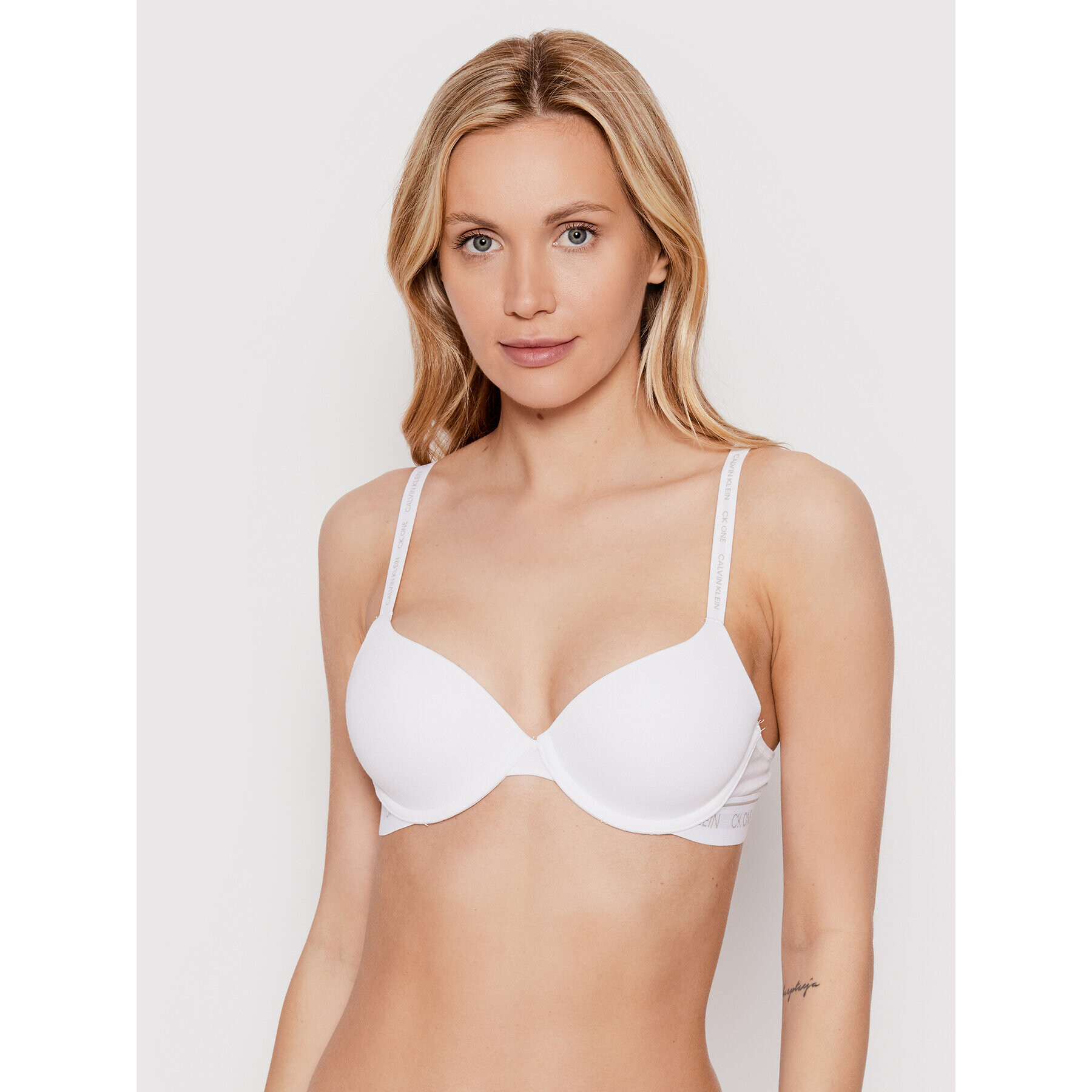 Calvin Klein Underwear Sutien cu armătură 000QF5732E Alb - Pled.ro