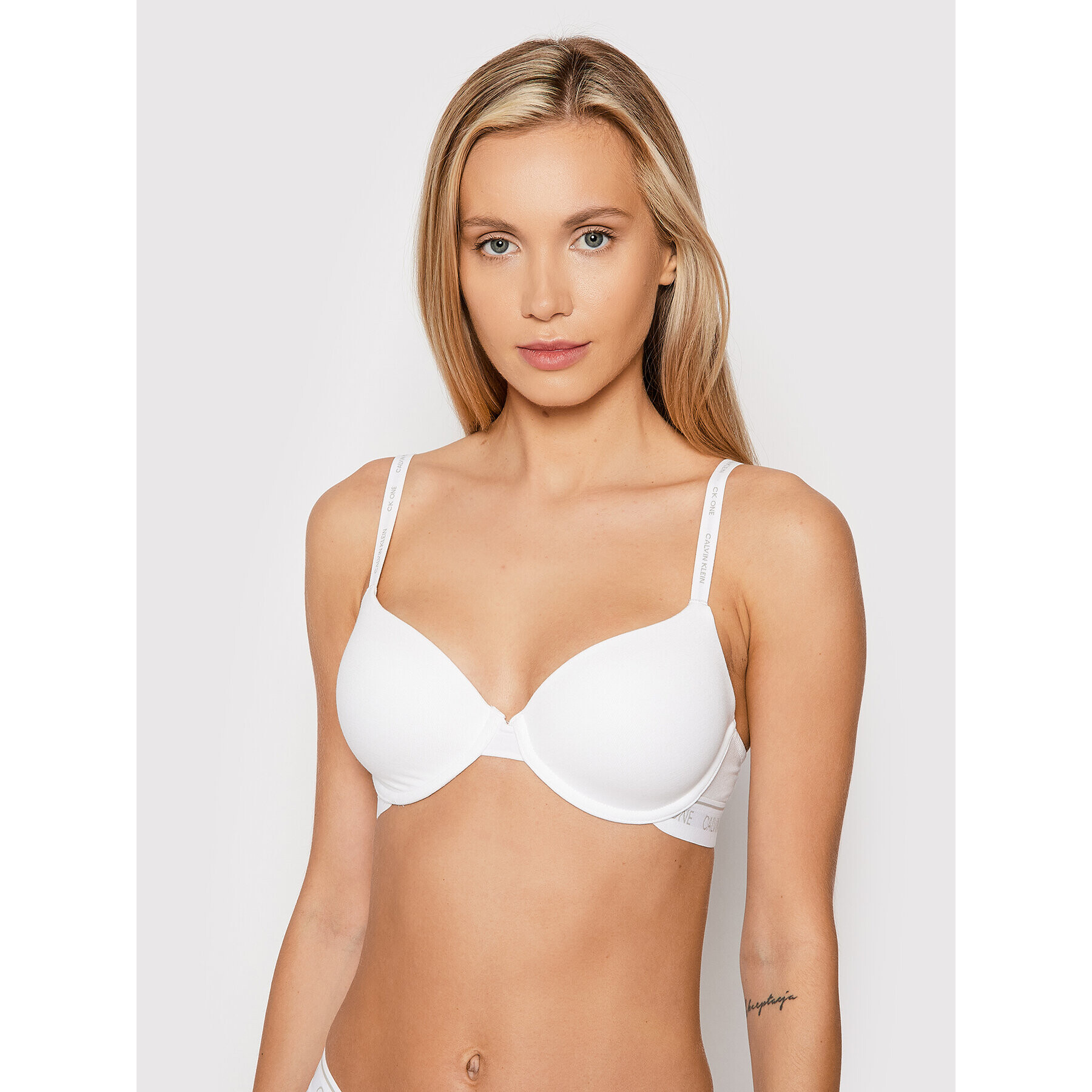 Calvin Klein Underwear Sutien cu armătură 000QF5732E Alb - Pled.ro