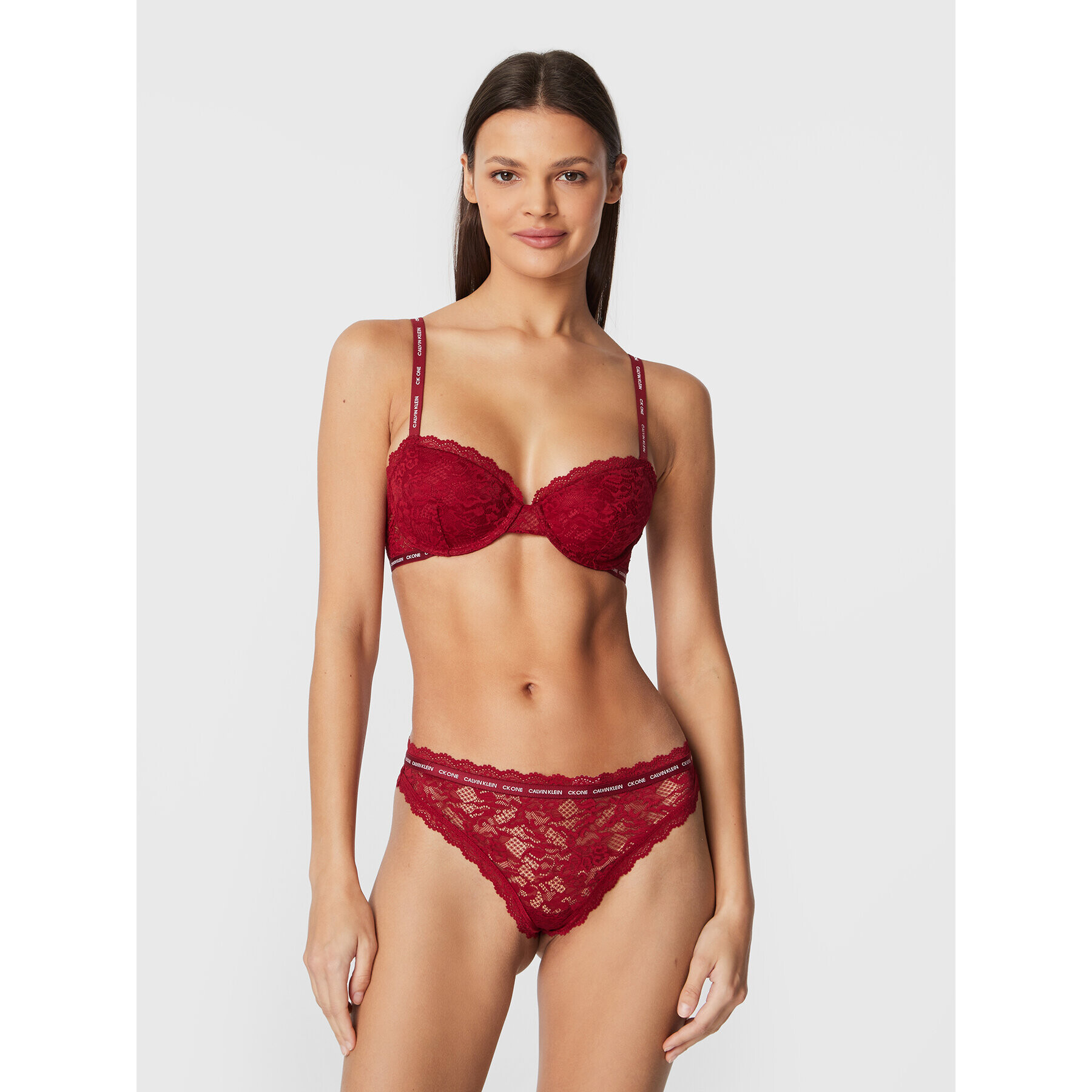 Calvin Klein Underwear Sutien cu armătură 000QF6201E Vișiniu - Pled.ro