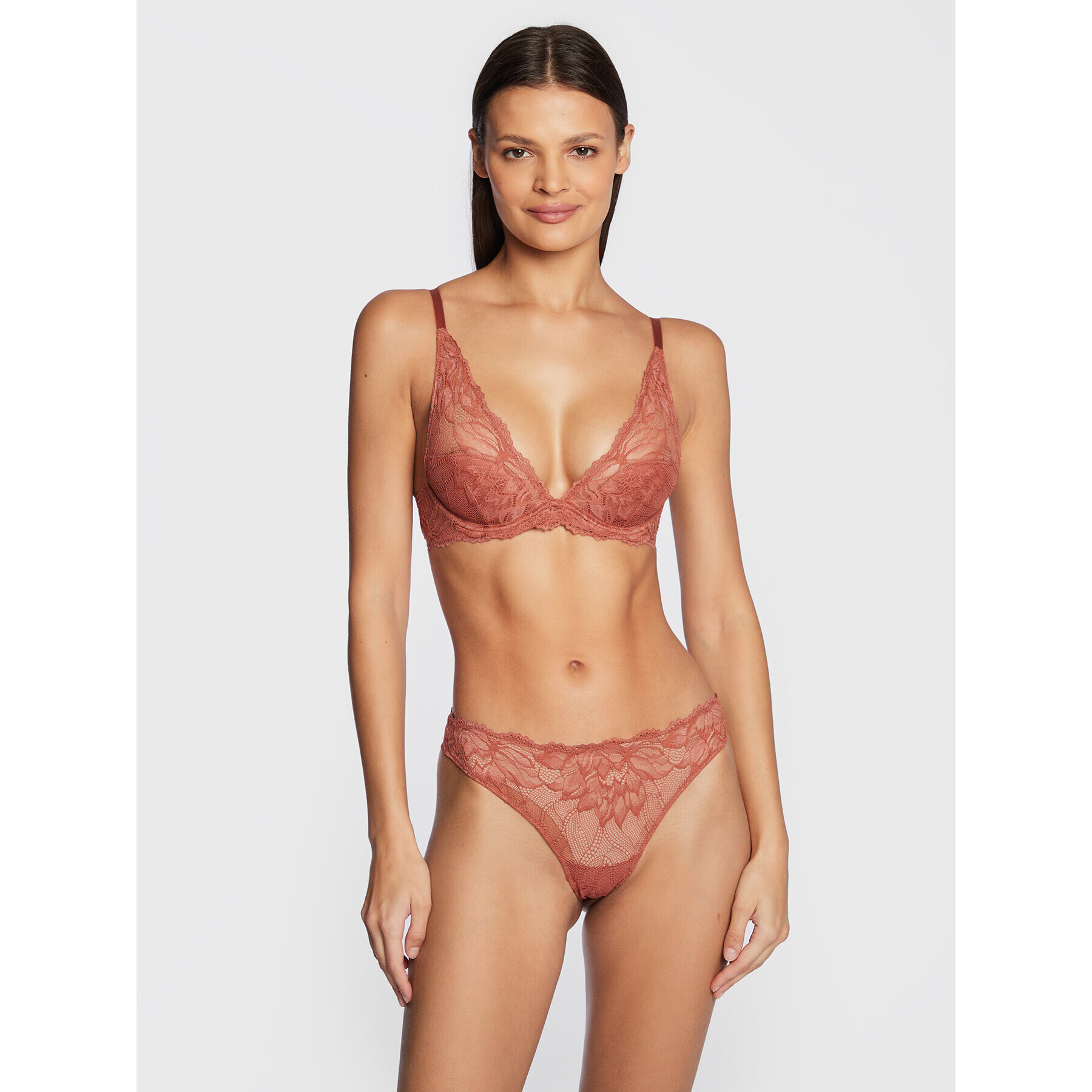 Calvin Klein Underwear Sutien cu armătură 000QF6396E Roz - Pled.ro