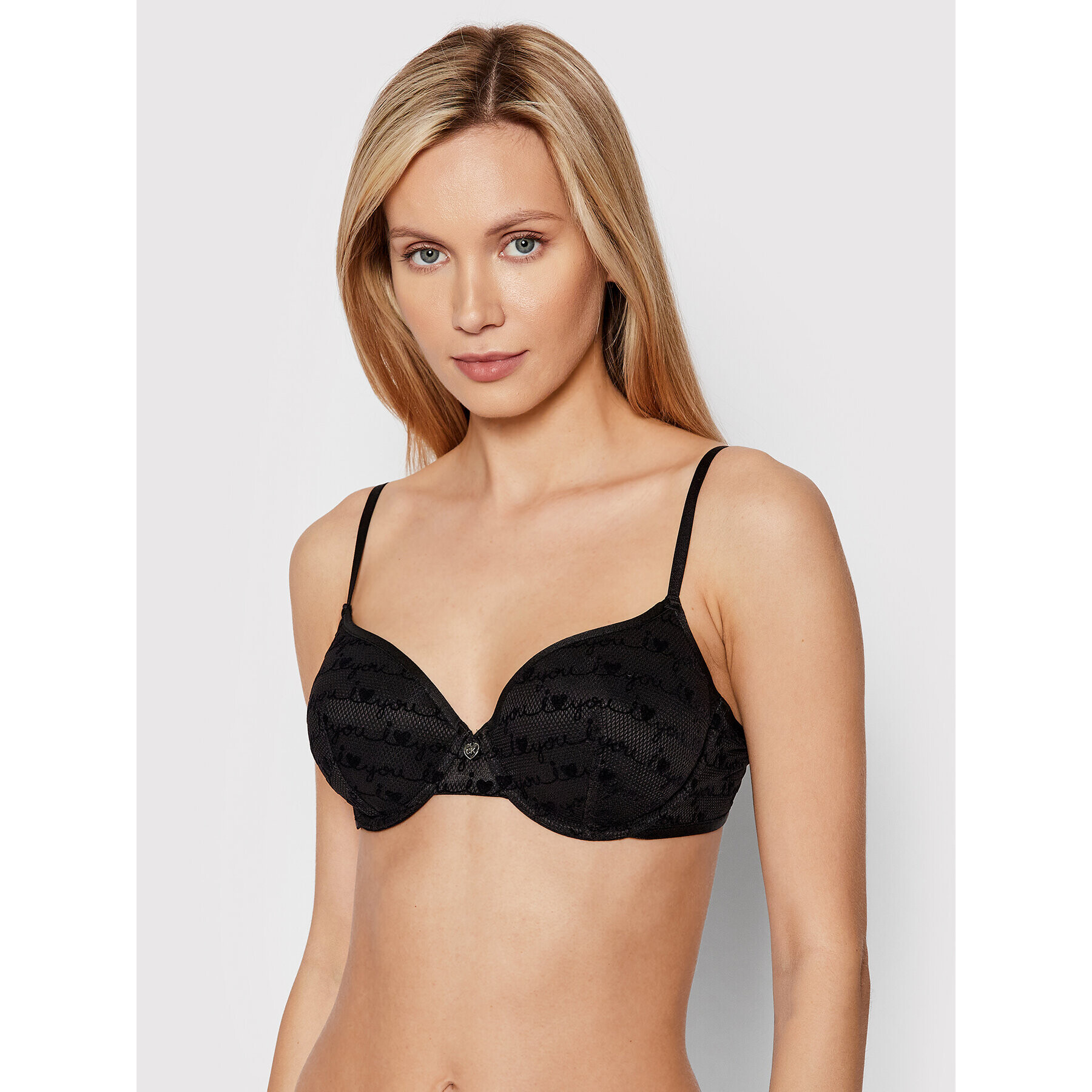 Calvin Klein Underwear Sutien cu armătură 000QF6715E Negru - Pled.ro