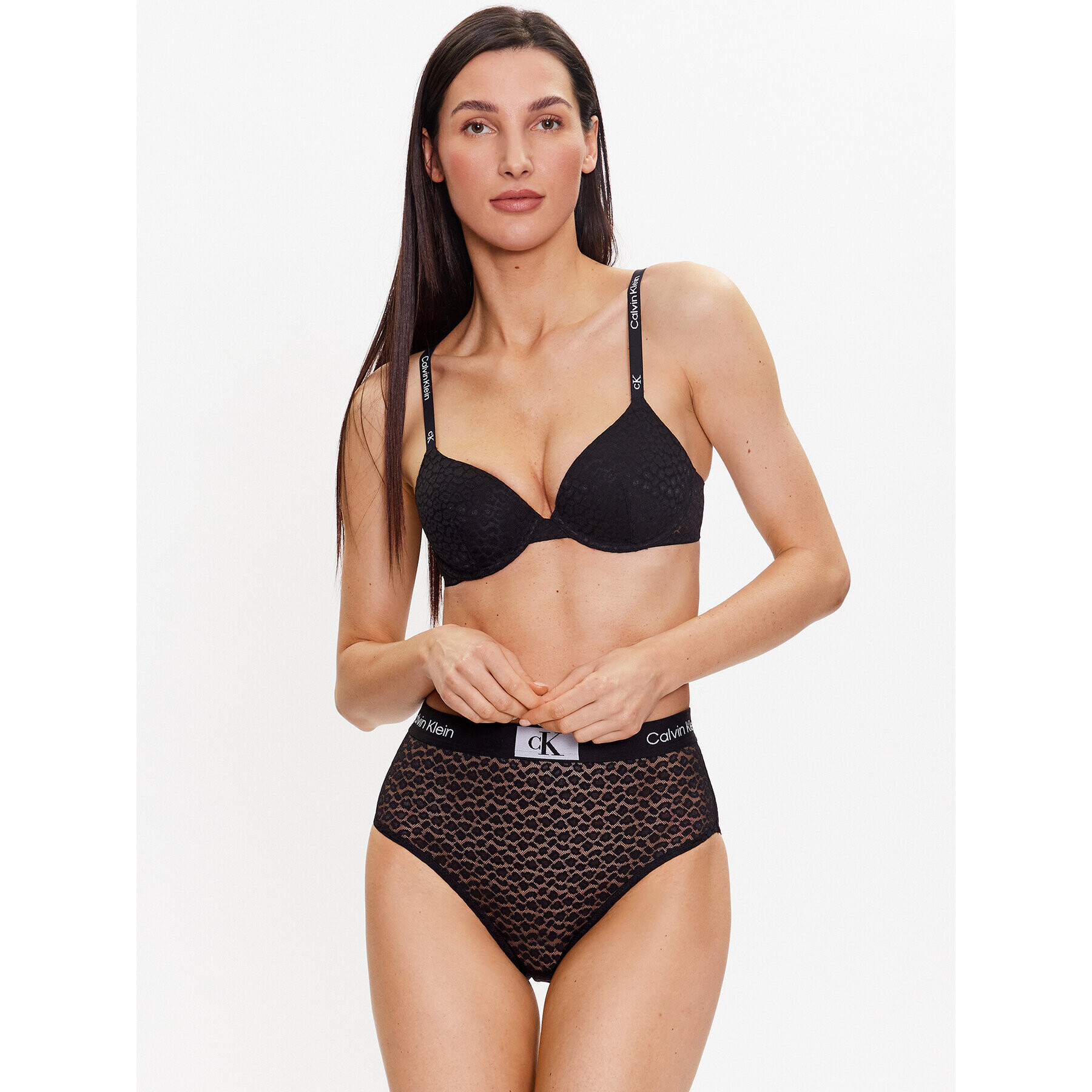 Calvin Klein Underwear Sutien cu armătură Lightly Lined 000QF7174E Negru - Pled.ro