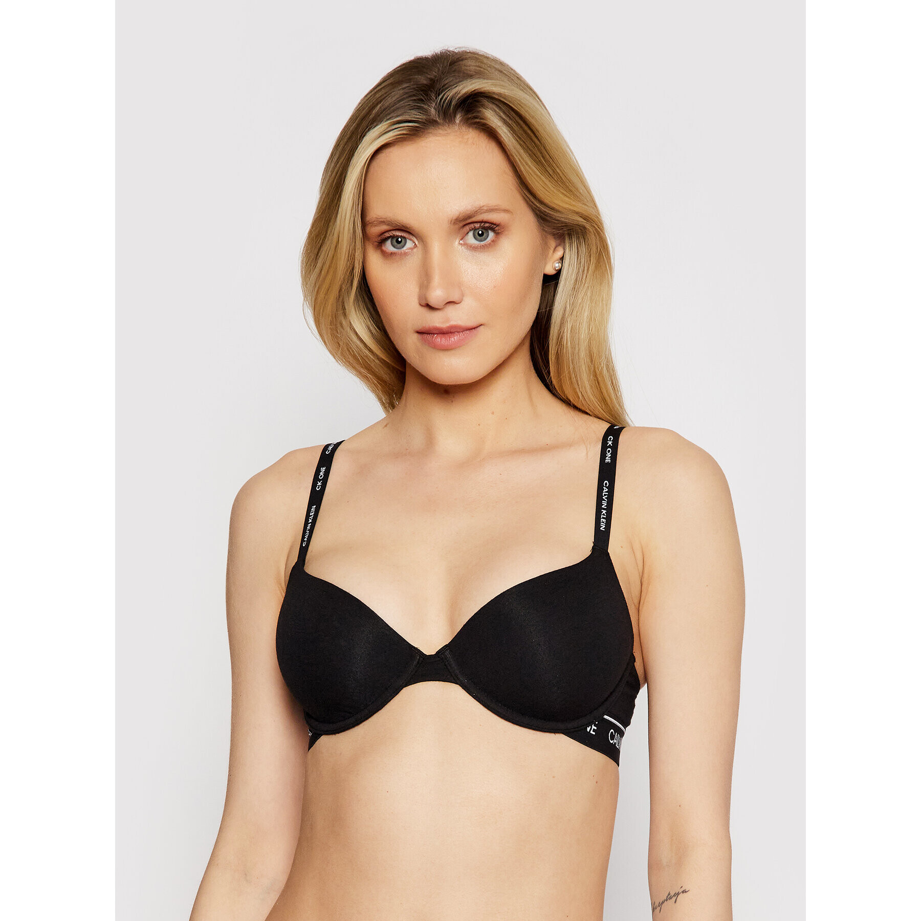 Calvin Klein Underwear Sutien cu armătură Lightly Lined Demi 000QF5732E Negru - Pled.ro