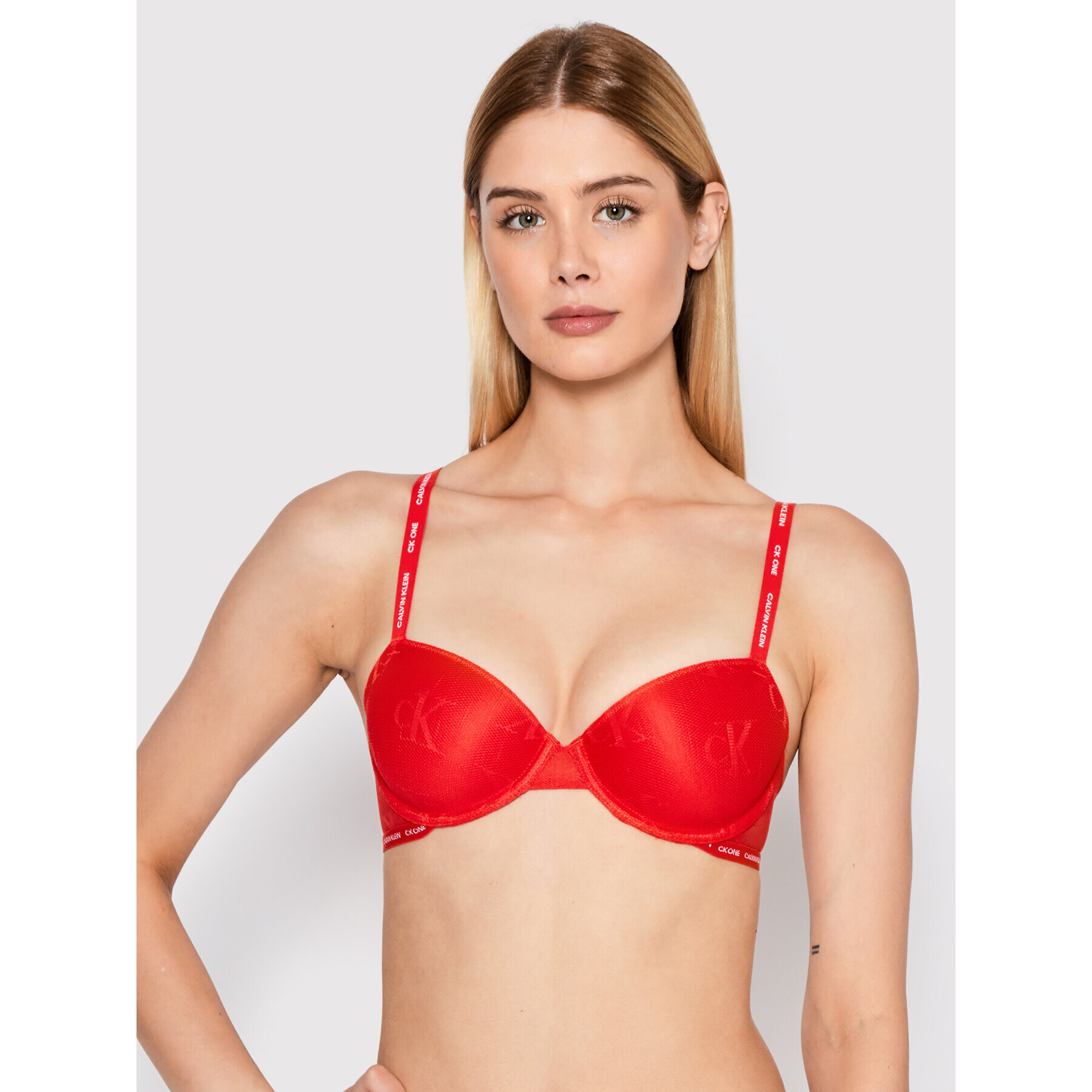 Calvin Klein Underwear Sutien cu armătură 000QF6790E Roșu - Pled.ro