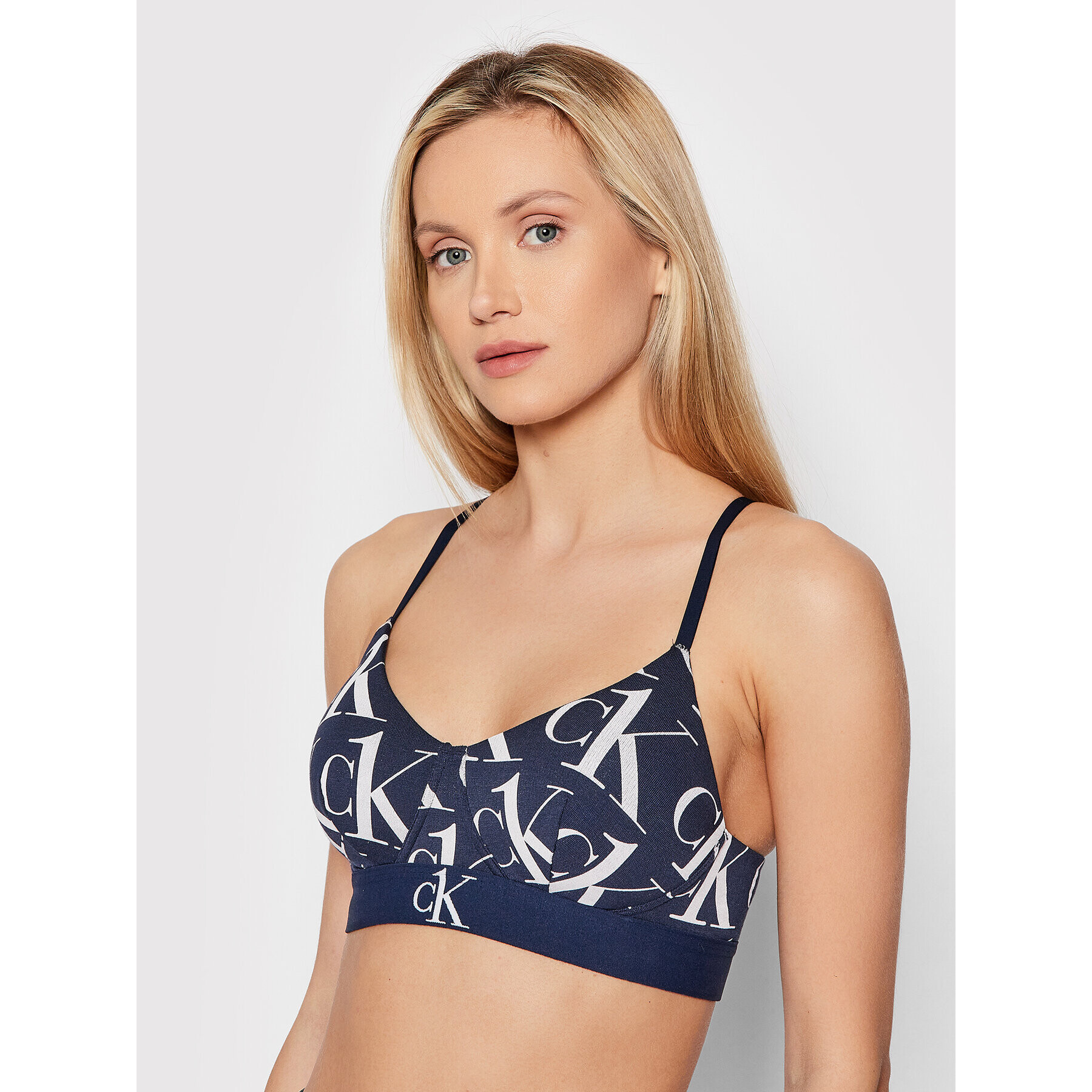 Calvin Klein Underwear Sutien fără armătură 000QF6670E Bleumarin - Pled.ro