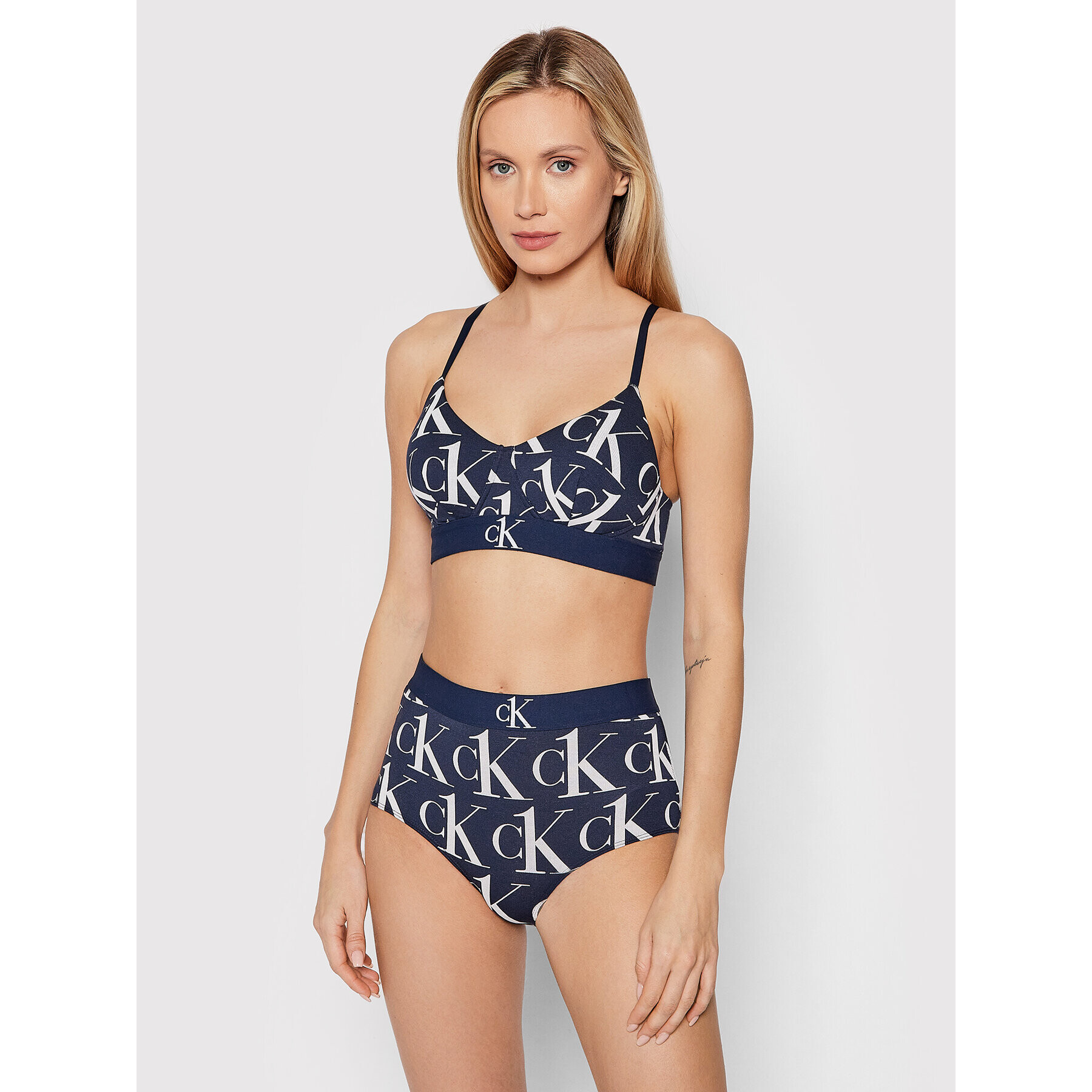 Calvin Klein Underwear Sutien fără armătură 000QF6670E Bleumarin - Pled.ro