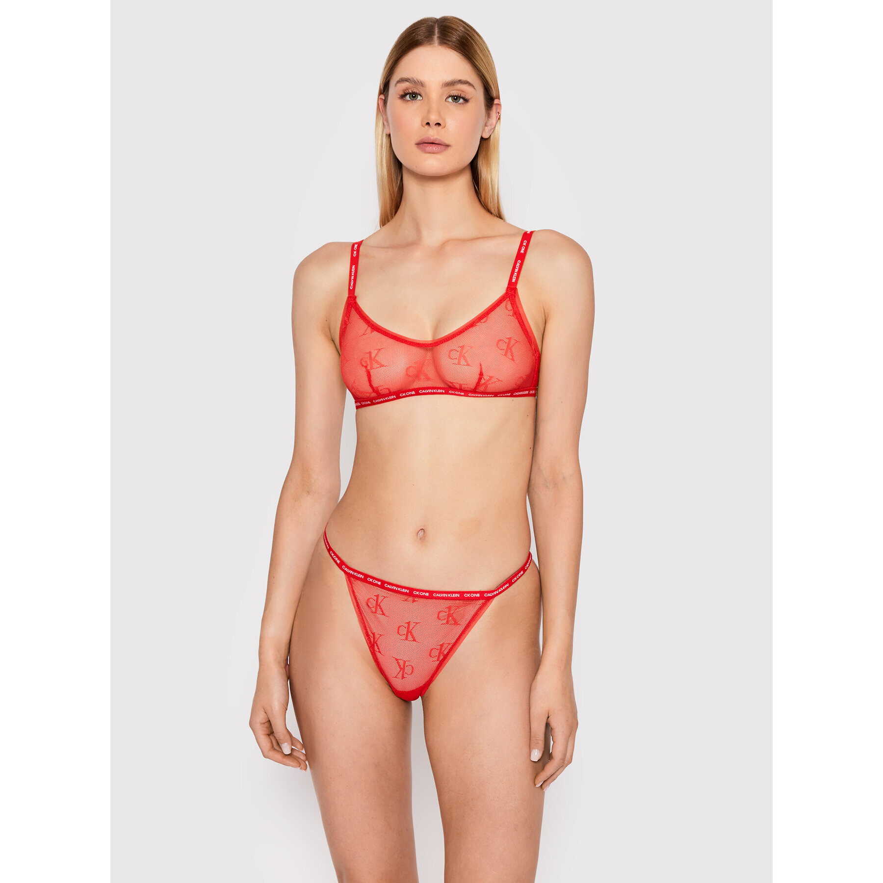 Calvin Klein Underwear Sutien fără armătură 000QF6786E Roșu - Pled.ro