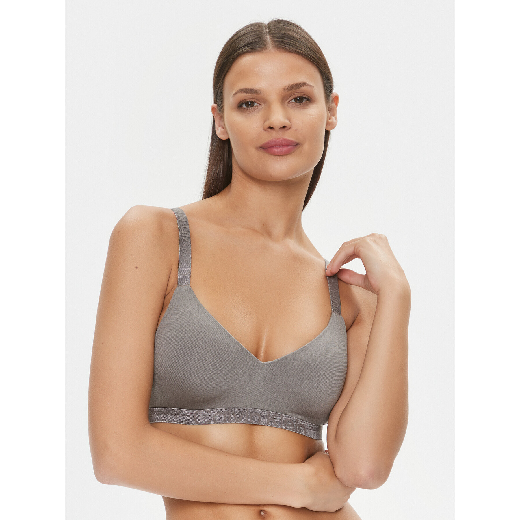 Calvin Klein Underwear Sutien fără armătură 000QF7698E Gri - Pled.ro