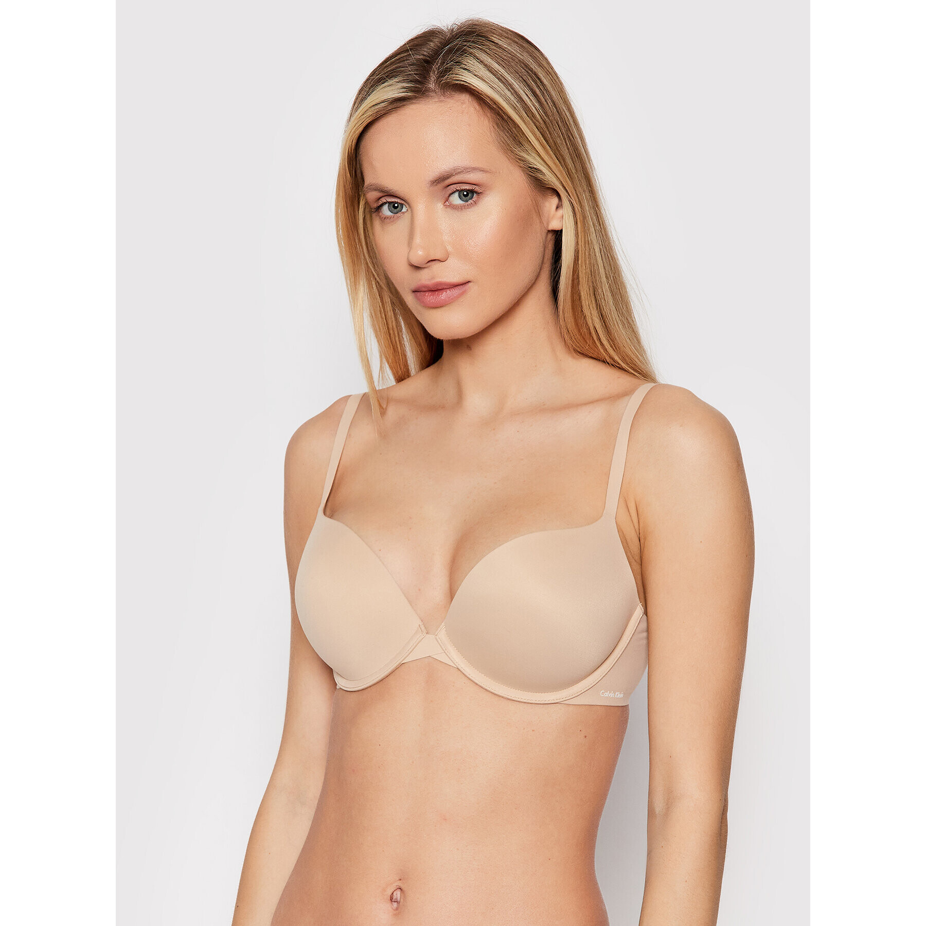 Calvin Klein Underwear Sutien Push-up 000QF1120E Bej - Pled.ro