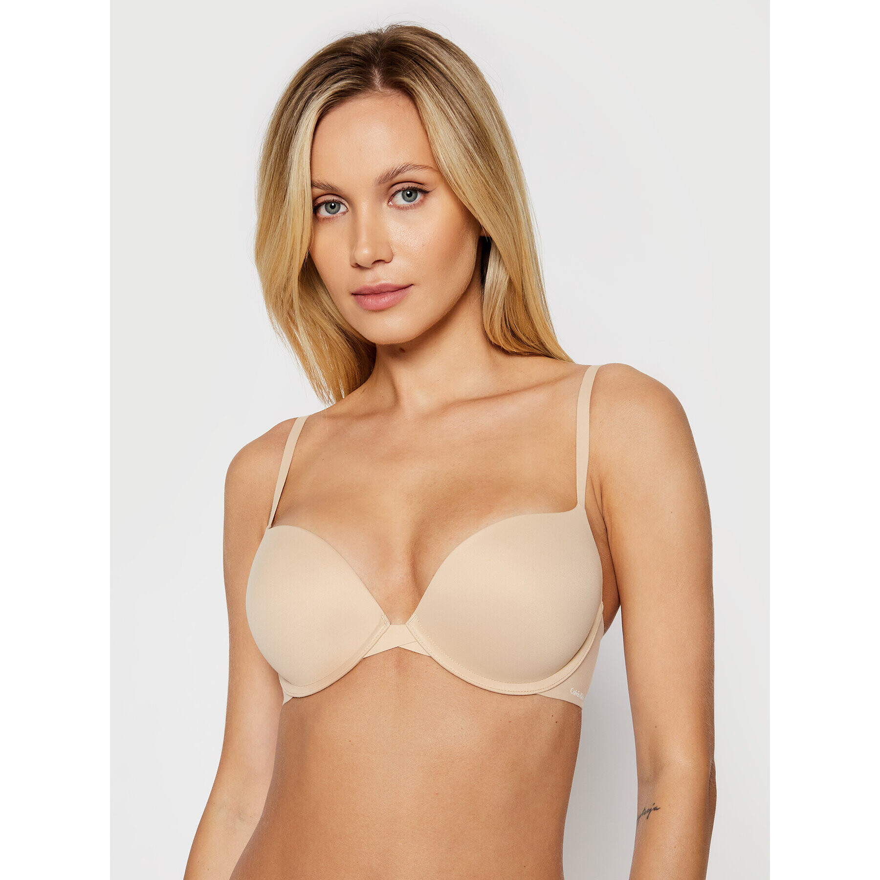 Calvin Klein Underwear Sutien Push-up 000QF1120E Bej - Pled.ro