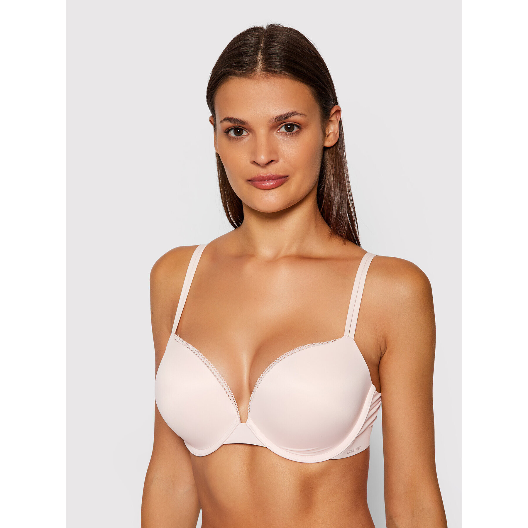 Calvin Klein Underwear Sutien Push-up Liquid Touch 000QF4083E Roz - Pled.ro