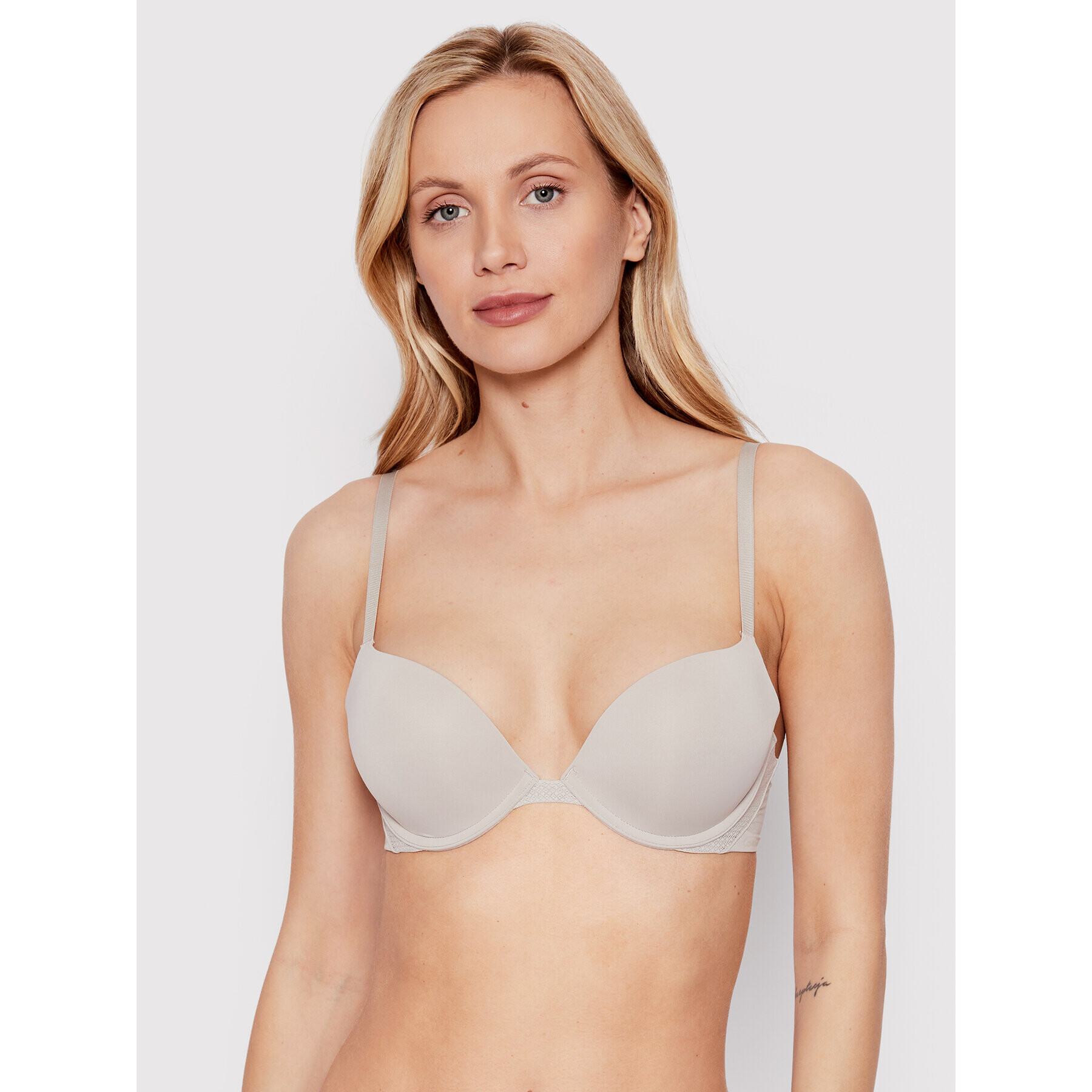 Calvin Klein Underwear Sutien Push-up 000QF5613E Gri - Pled.ro