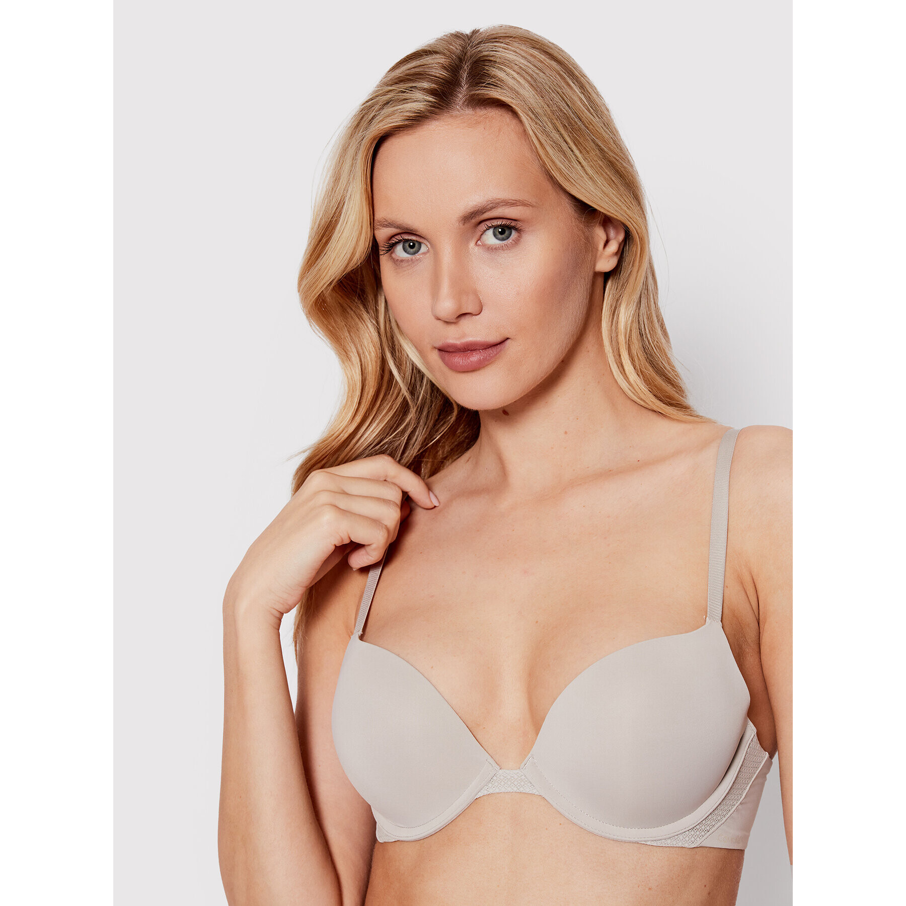 Calvin Klein Underwear Sutien Push-up 000QF5613E Gri - Pled.ro