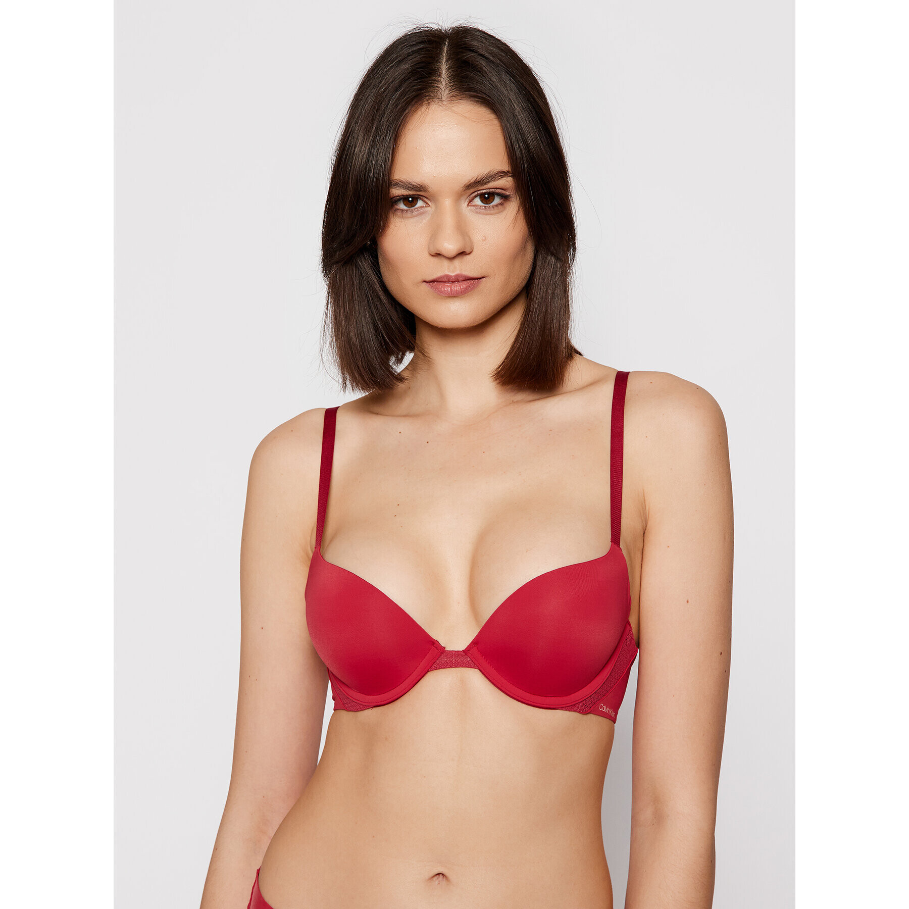 Calvin Klein Underwear Sutien Push-up 000QF5613E Roșu - Pled.ro