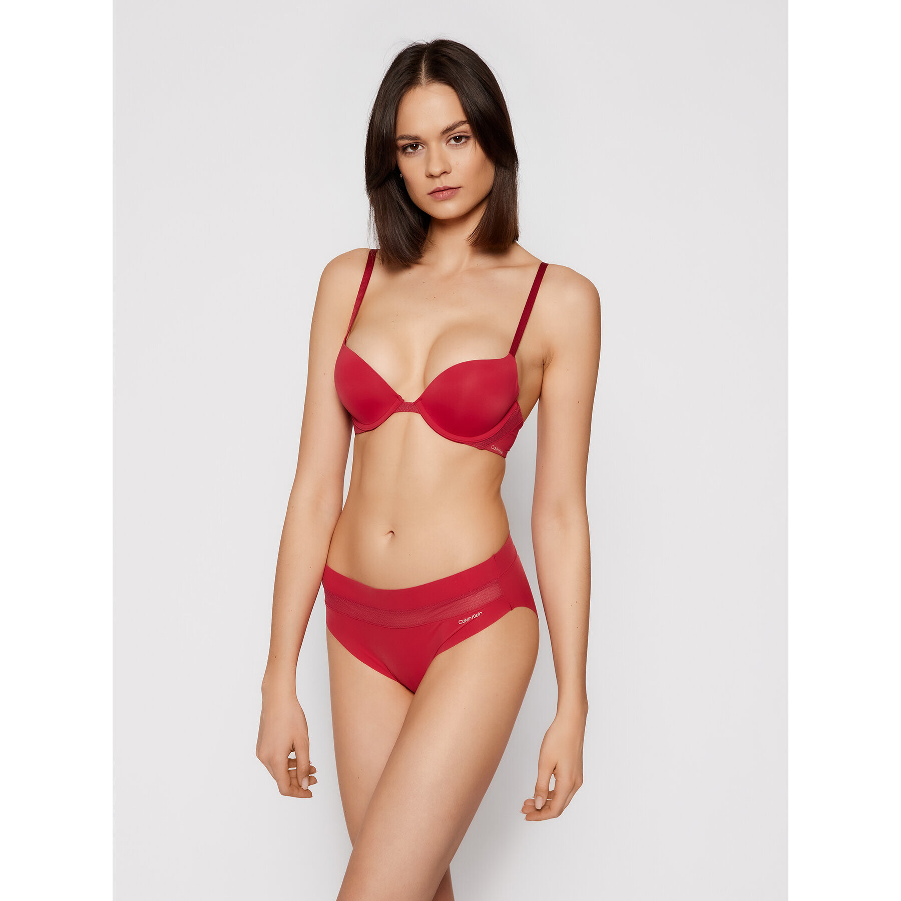 Calvin Klein Underwear Sutien Push-up 000QF5613E Roșu - Pled.ro