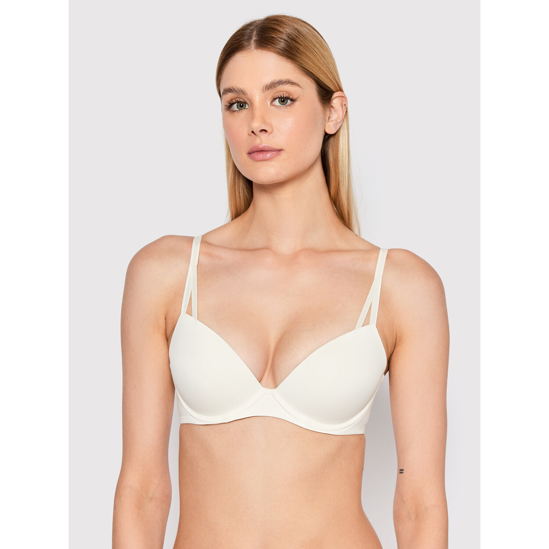 Calvin Klein Underwear Sutien Push-up 000QF6016E Bej - Pled.ro