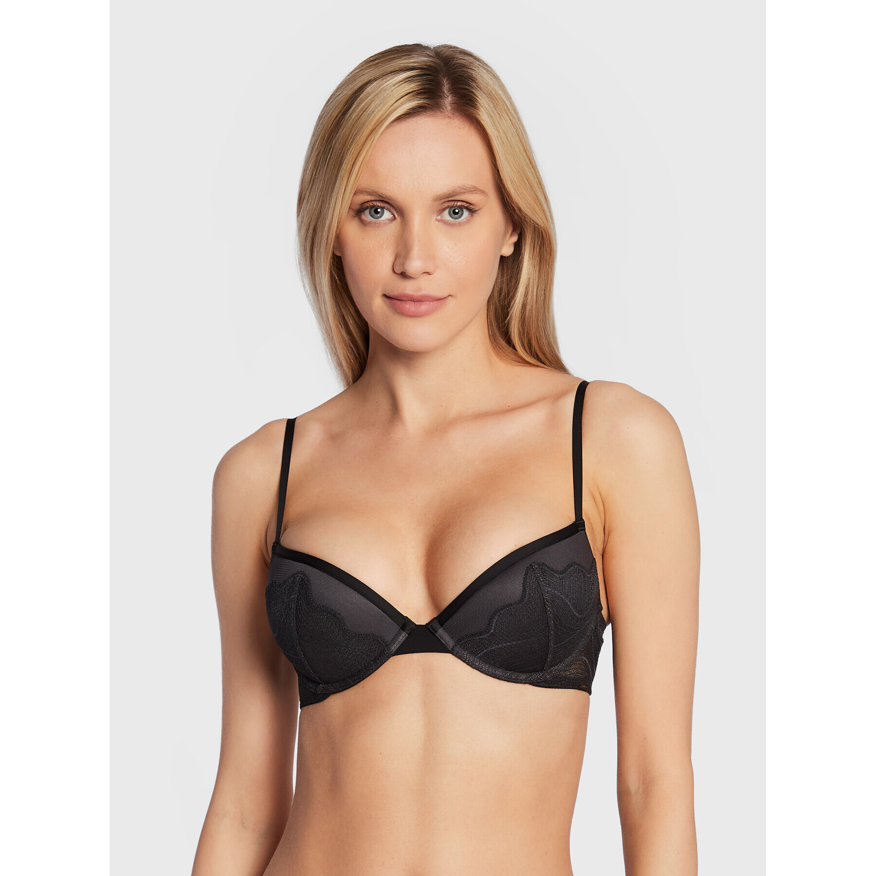 Calvin Klein Underwear Sutien Push-up 000QF6946E Negru - Pled.ro