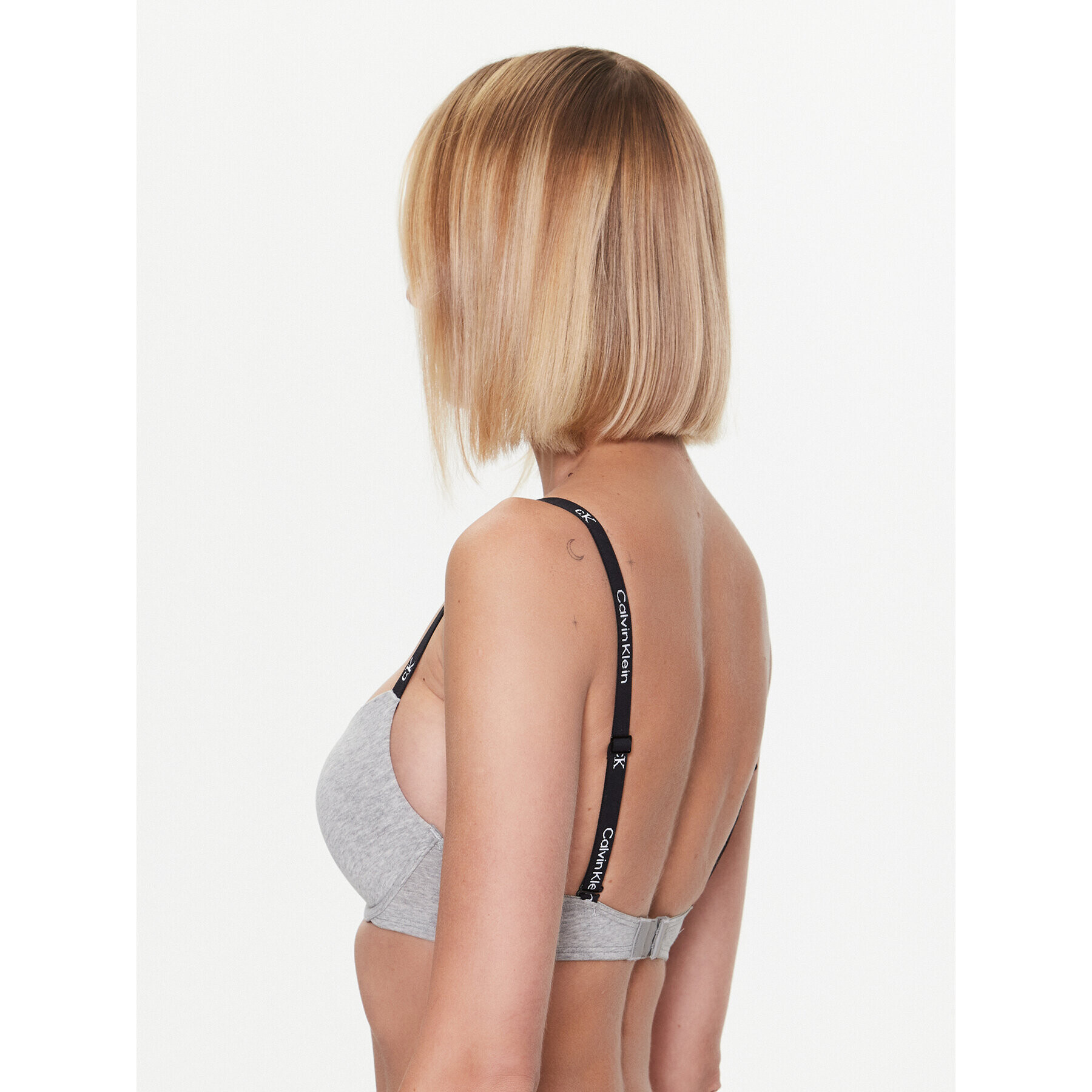 Calvin Klein Underwear Sutien Push-up 000QF7220E Gri - Pled.ro