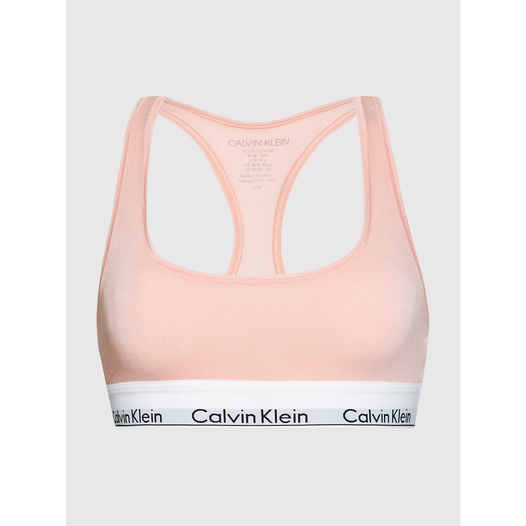 Calvin Klein Underwear Sutien top 0000F3785E Roz - Pled.ro