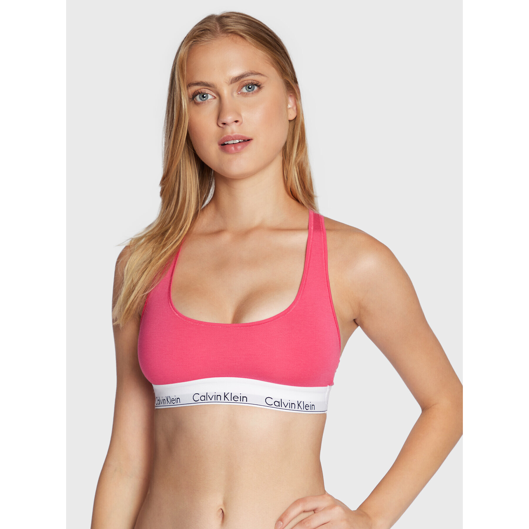 Calvin Klein Underwear Sutien top 0000F3785E Roz - Pled.ro