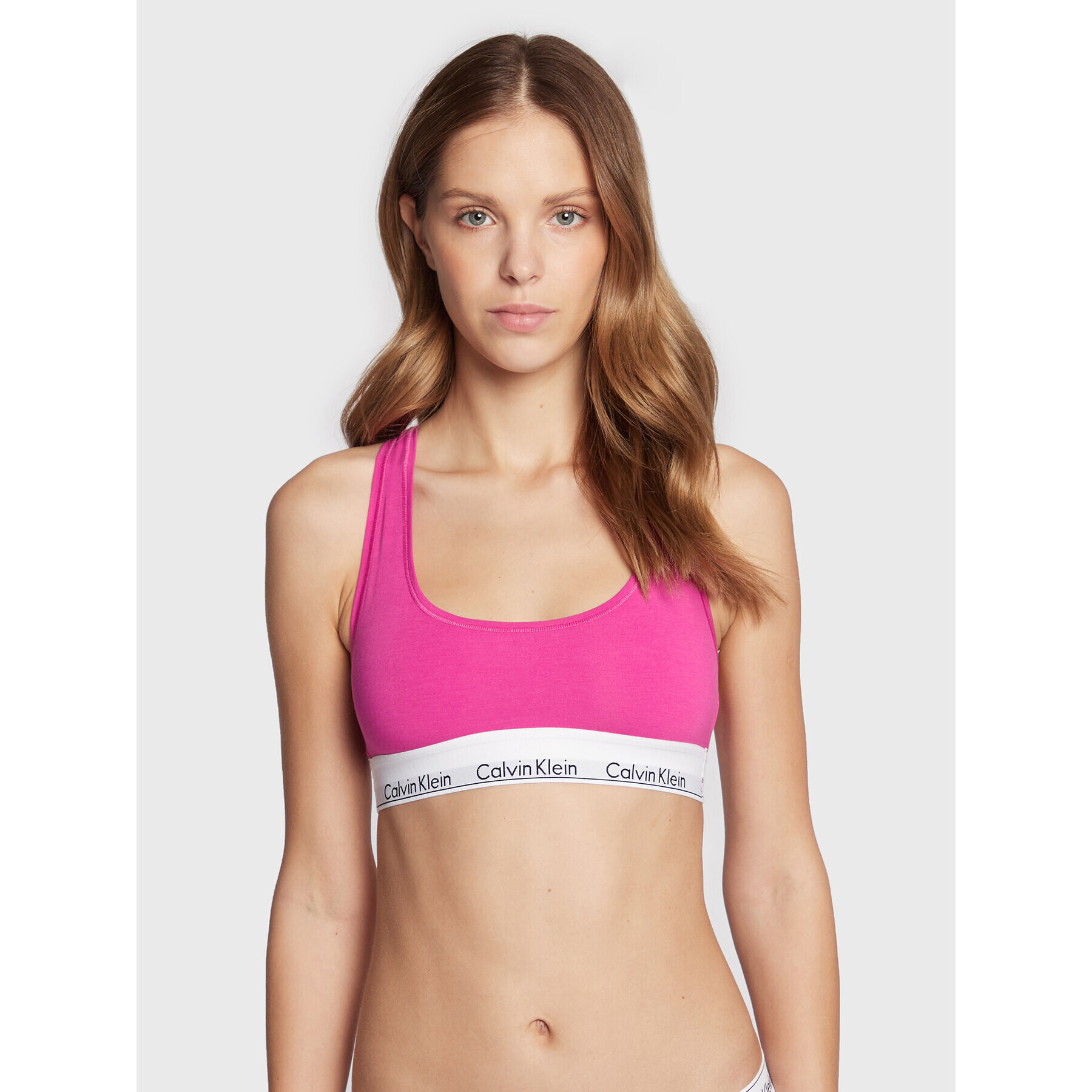 Calvin Klein Underwear Sutien top 0000F3785E Roz - Pled.ro