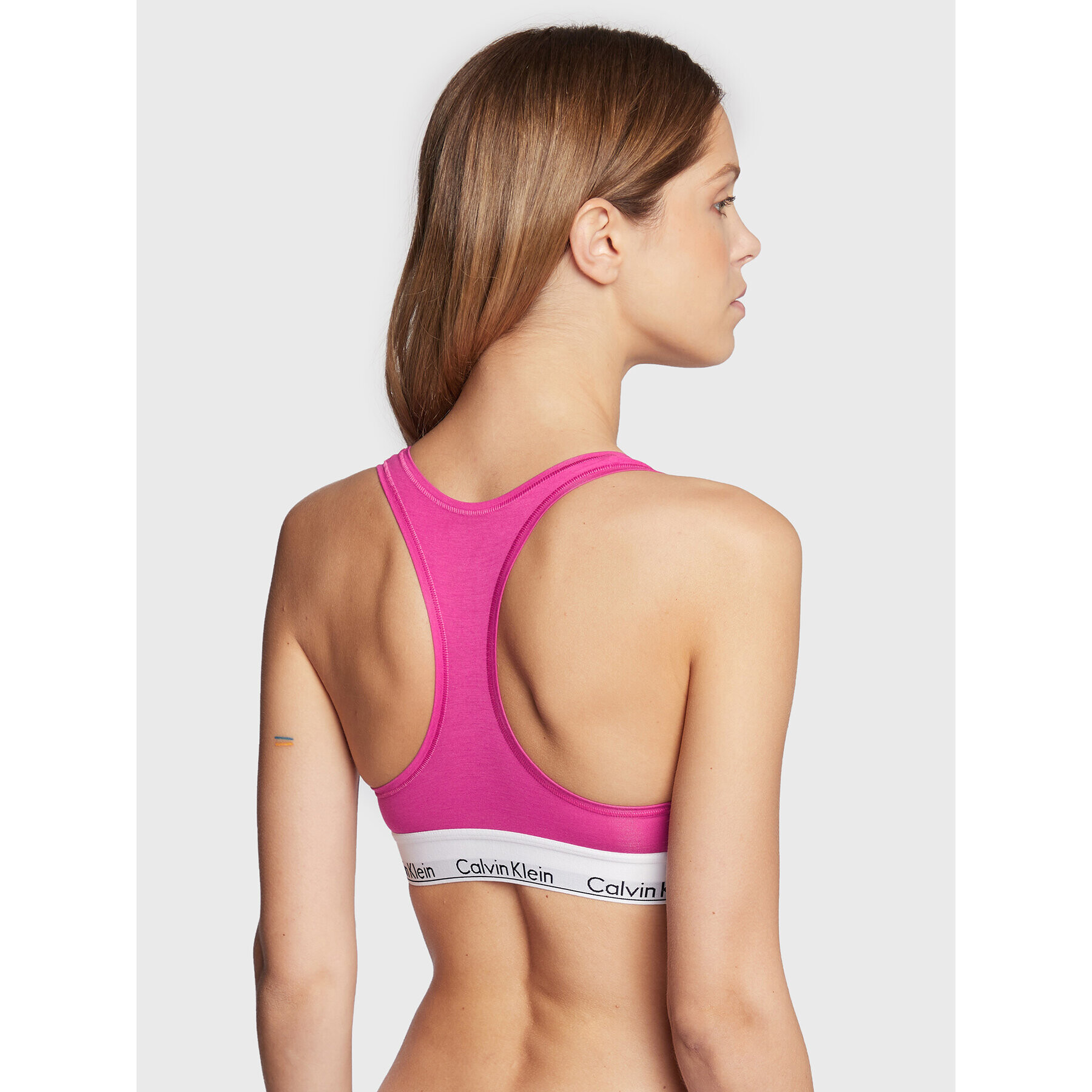 Calvin Klein Underwear Sutien top 0000F3785E Roz - Pled.ro