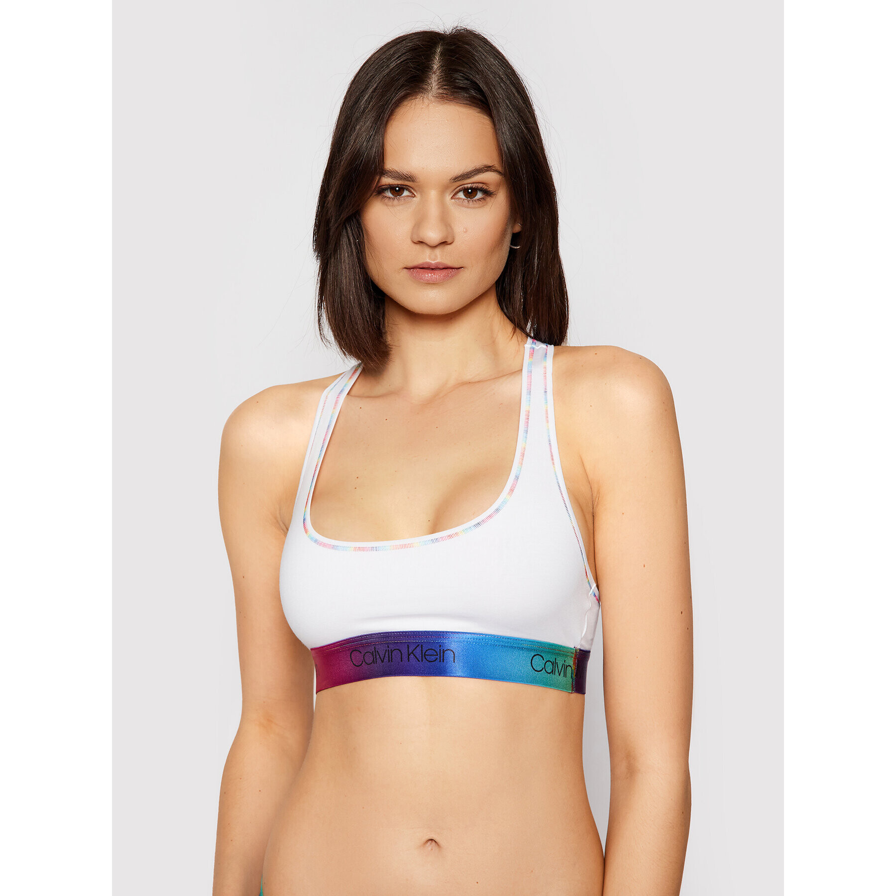 Calvin Klein Underwear Sutien top 000QF6538E Alb - Pled.ro