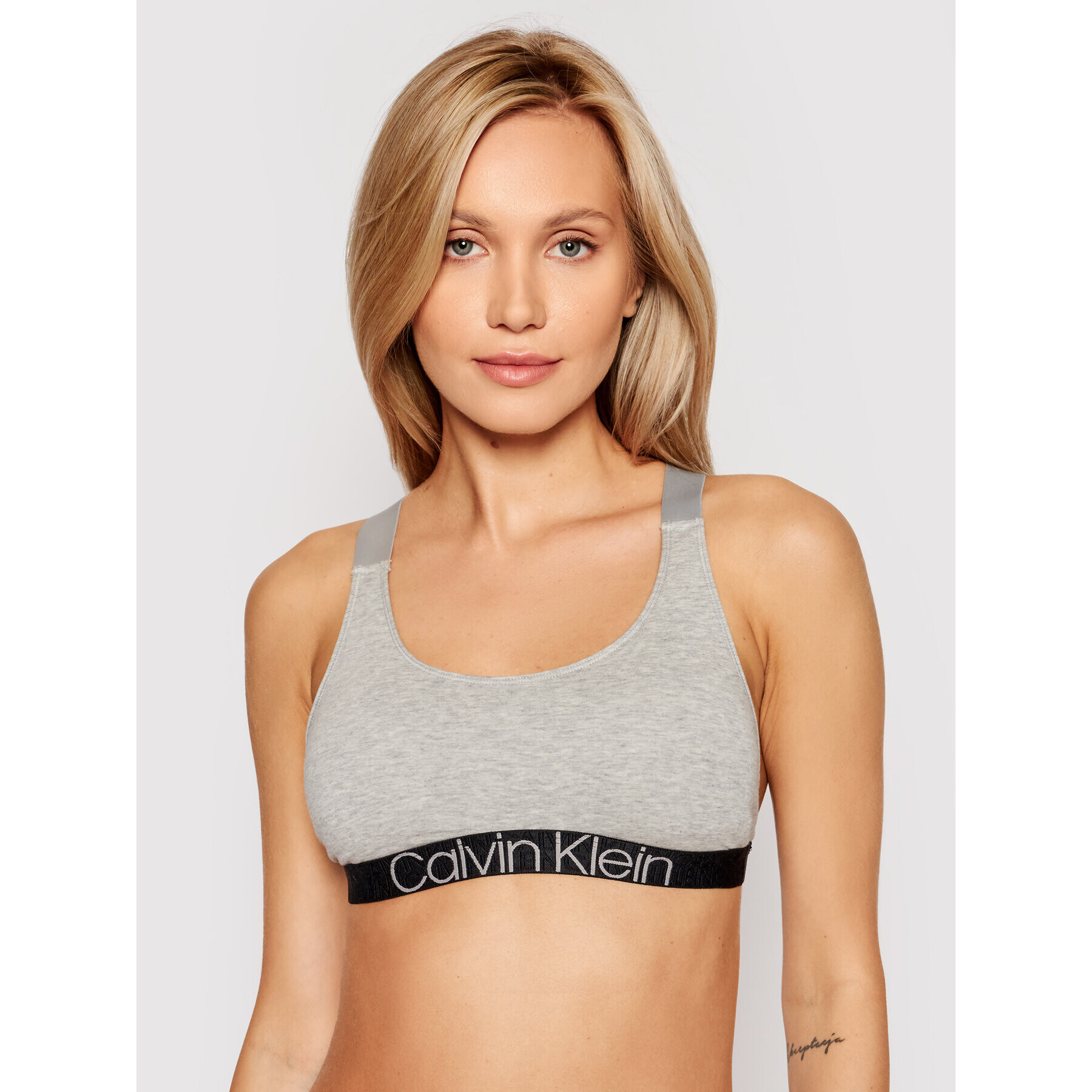 Calvin Klein Underwear Sutien top 000QF6576E Gri - Pled.ro