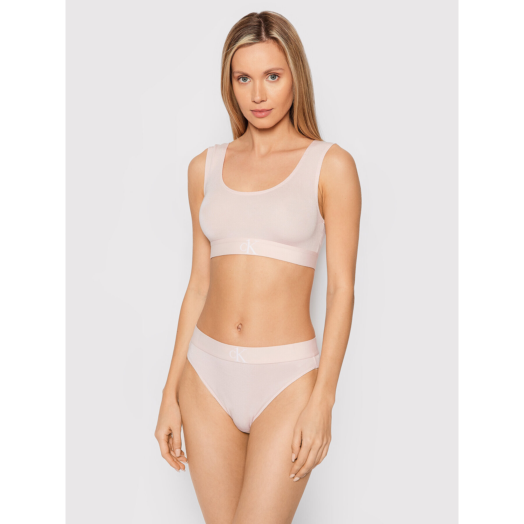 Calvin Klein Underwear Sutien top 000QF6669E Roz - Pled.ro