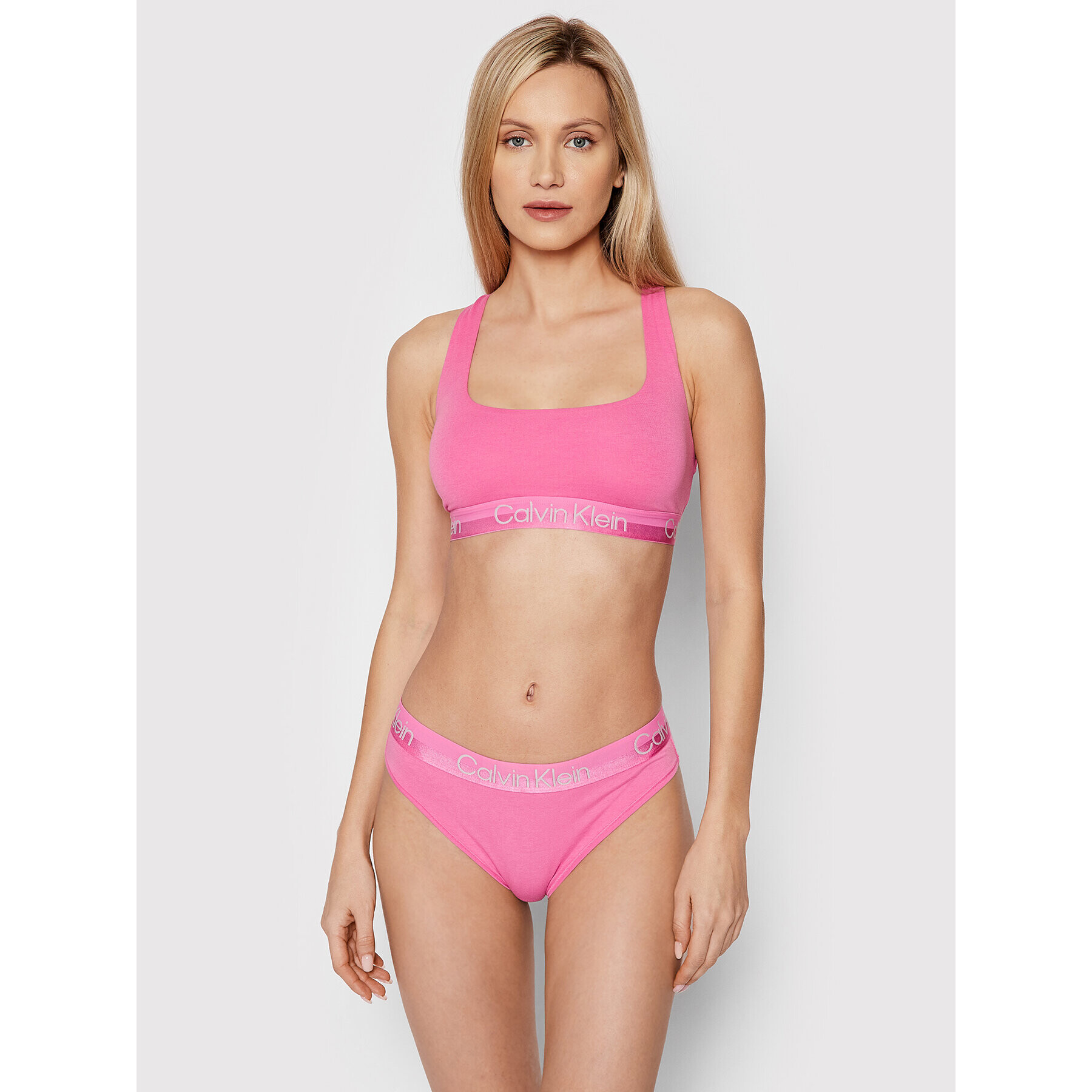 Calvin Klein Underwear Sutien top 000QF6684E Roz - Pled.ro