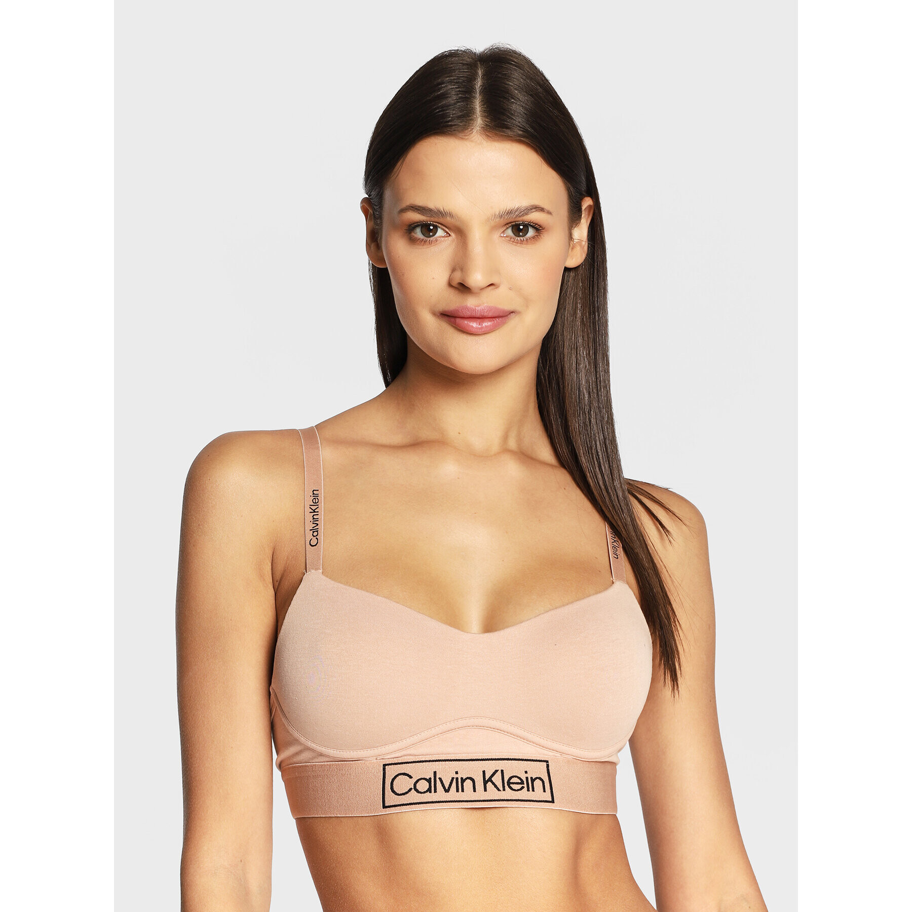 Calvin Klein Underwear Sutien top 000QF6770E Bej - Pled.ro