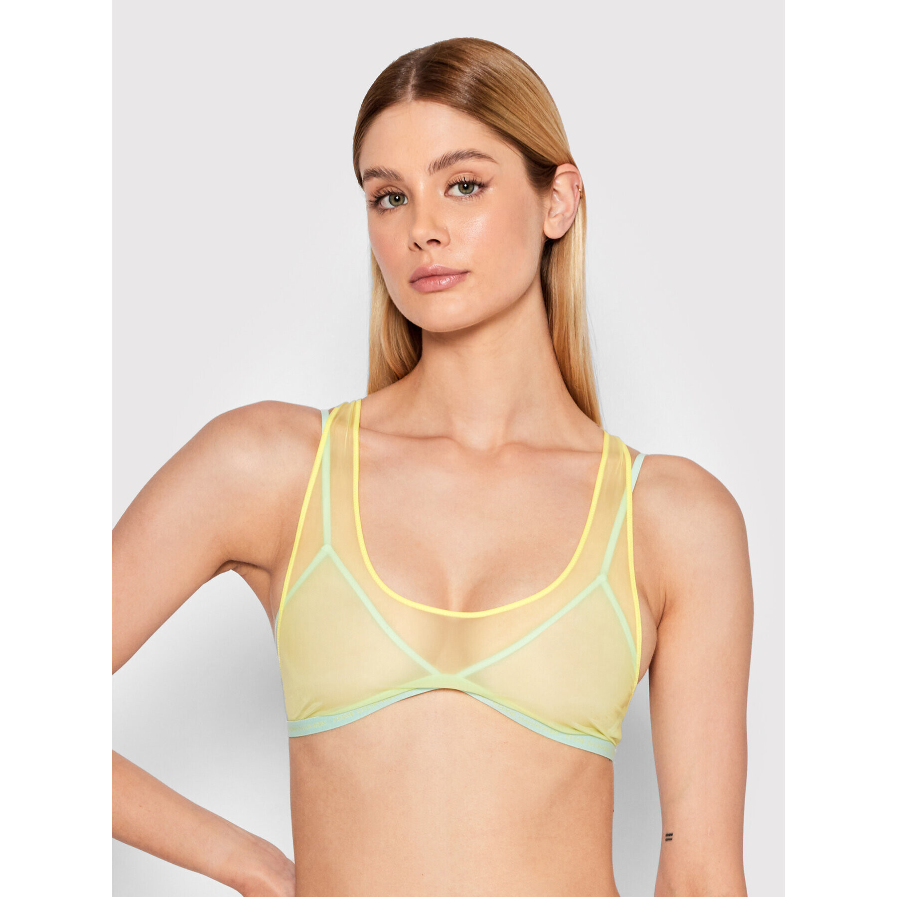 Calvin Klein Underwear Sutien top 000QF6781E Galben - Pled.ro