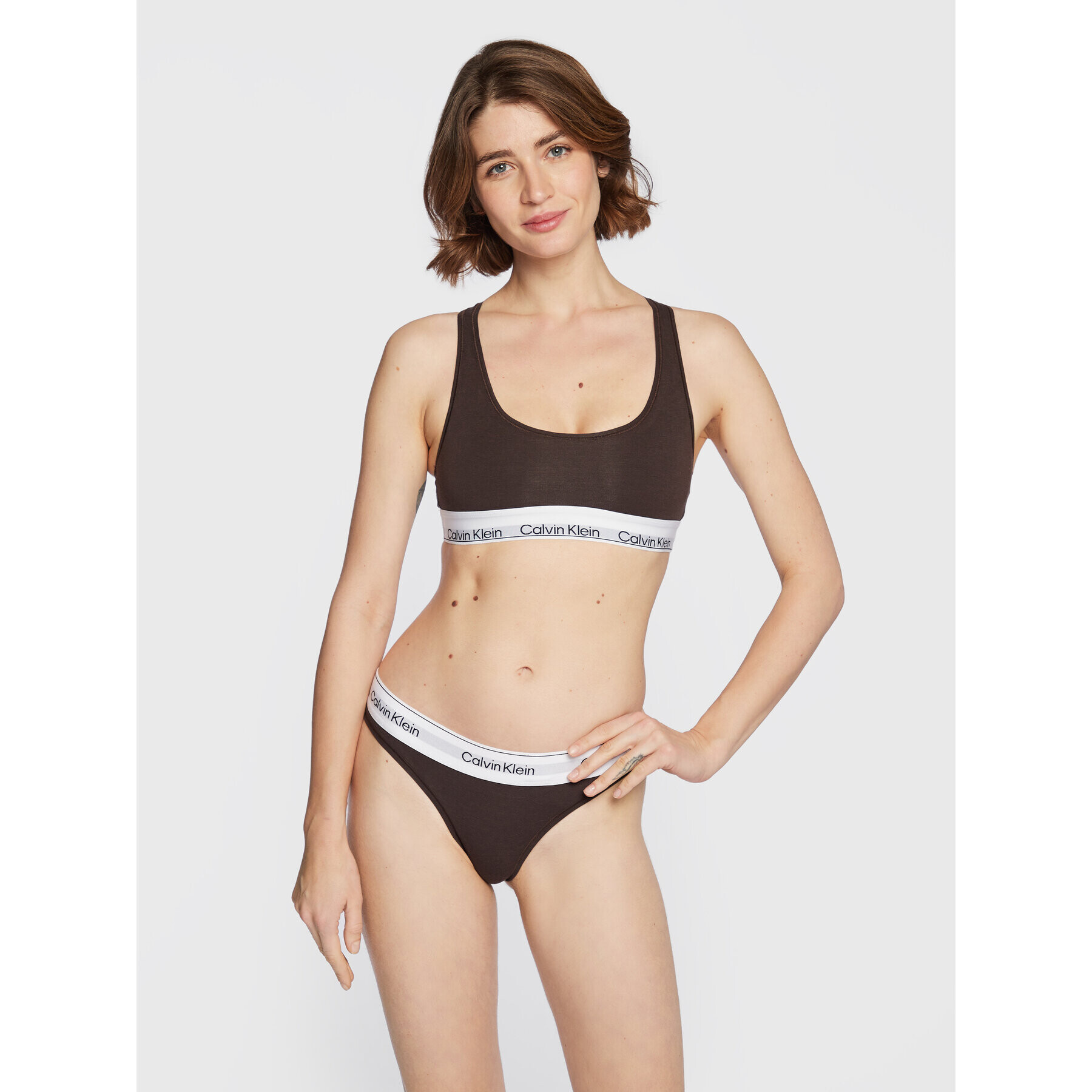 Calvin Klein Underwear Sutien top 000QF7044E Maro - Pled.ro