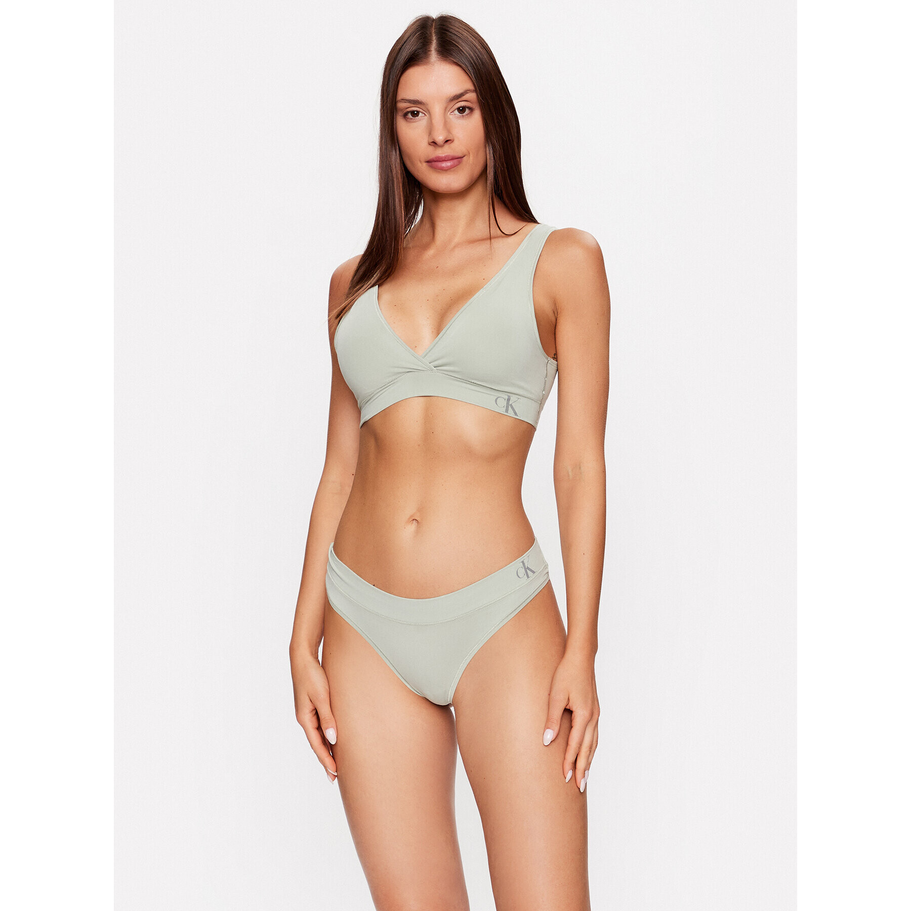 Calvin Klein Underwear Sutien top 000QF7111E Verde - Pled.ro