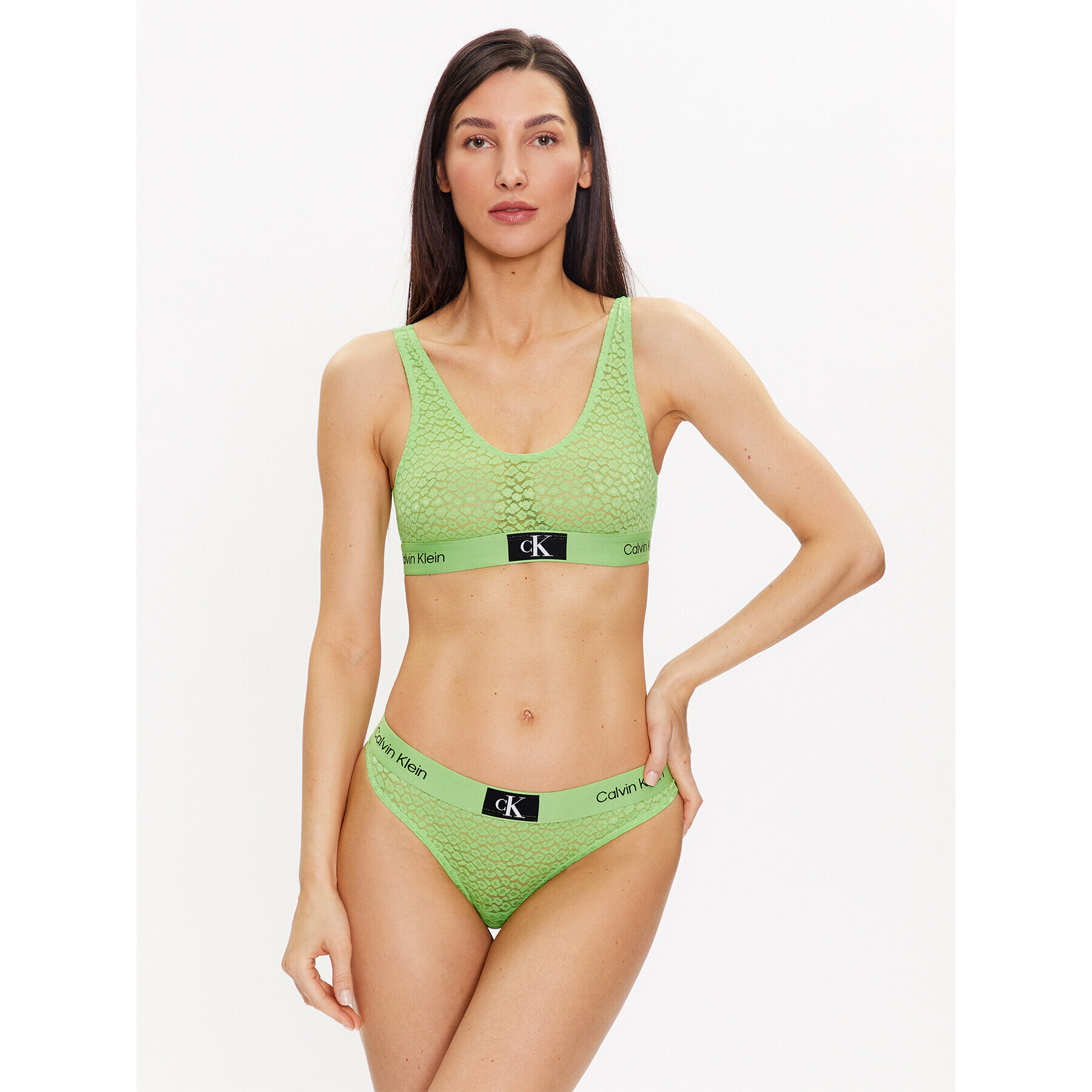 Calvin Klein Underwear Sutien top 000QF7233E Verde - Pled.ro