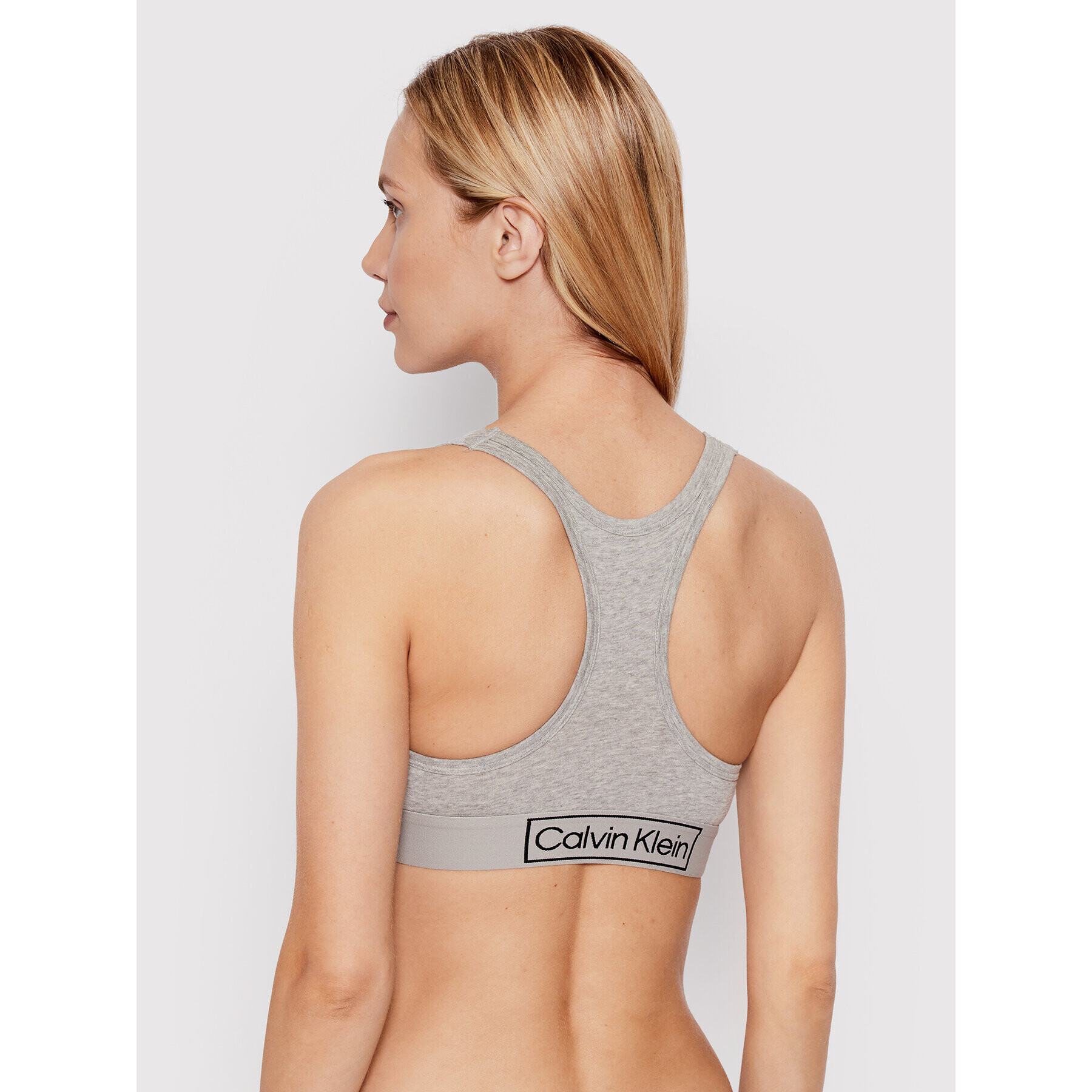 Calvin Klein Underwear Sutien top Reimagined Heritage 000QF6768E Gri - Pled.ro