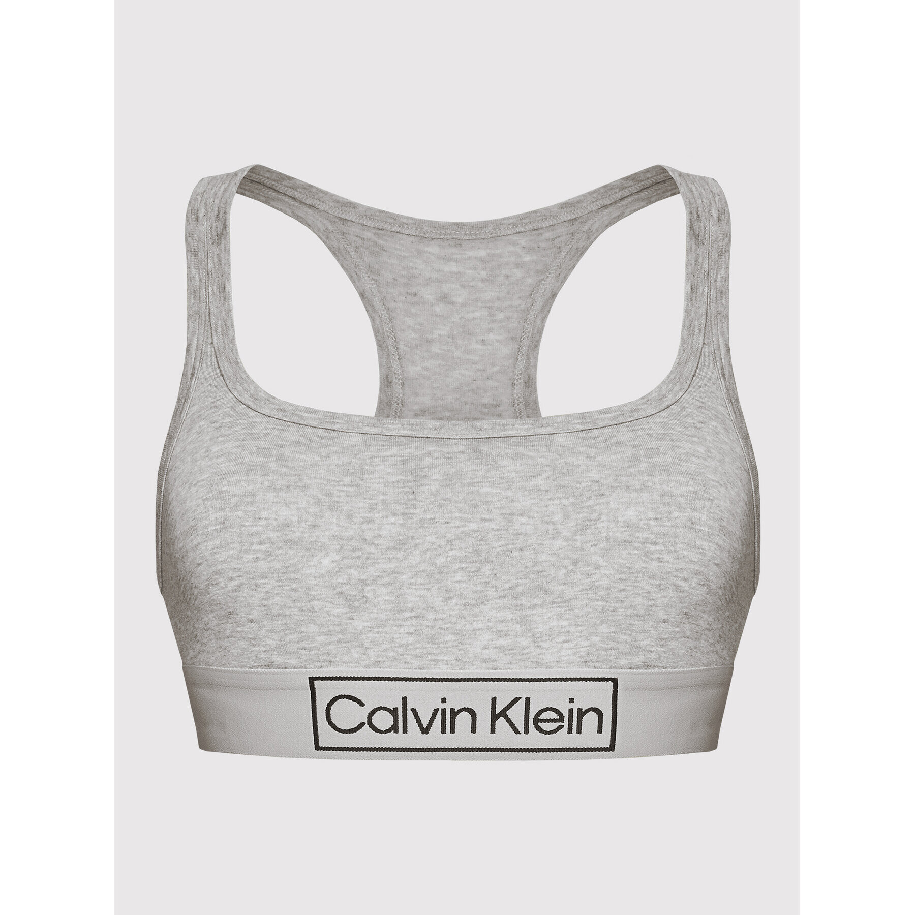 Calvin Klein Underwear Sutien top Reimagined Heritage 000QF6768E Gri - Pled.ro