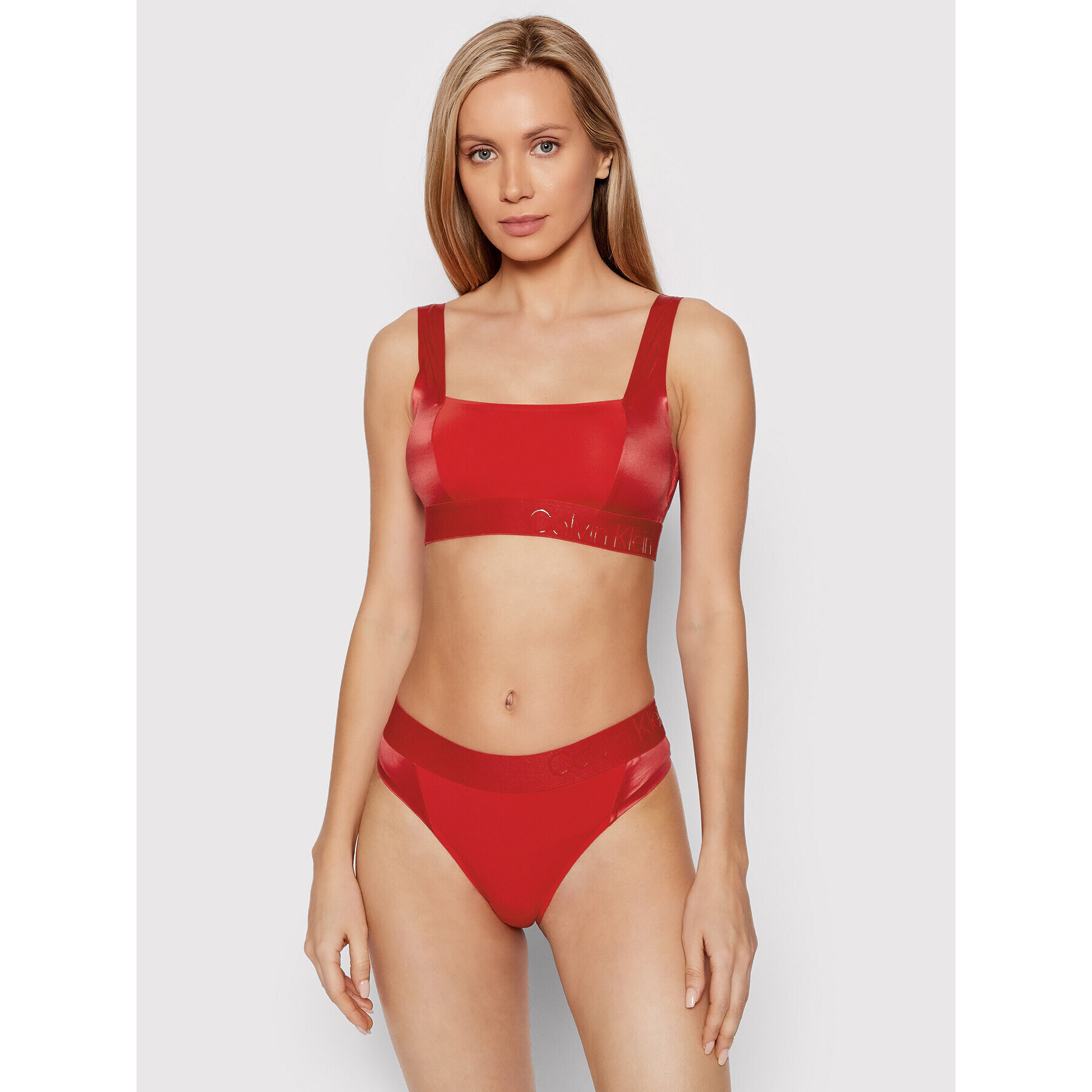 Calvin Klein Underwear Sutien top 000QF6663E Roșu - Pled.ro