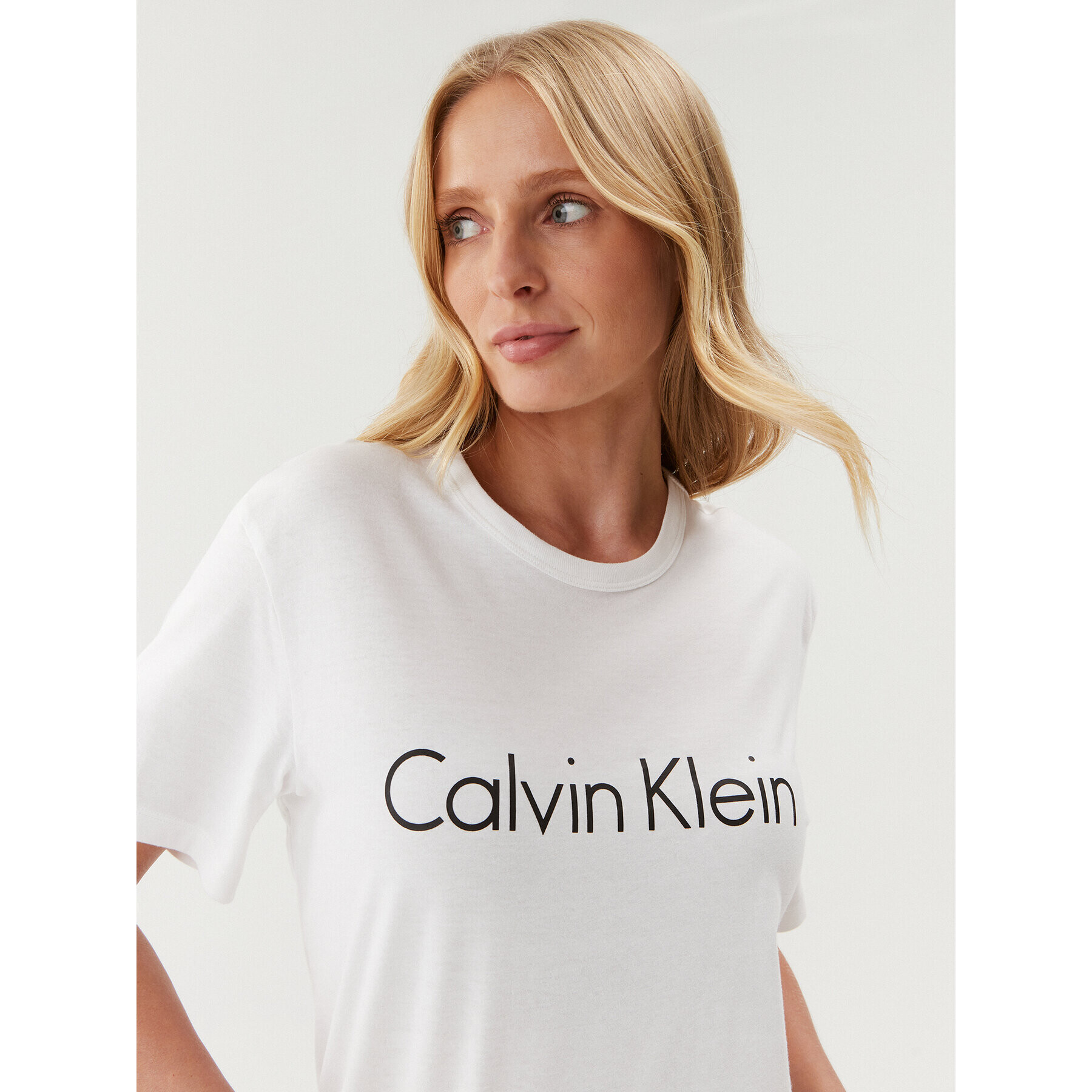 Calvin Klein Underwear Tricou 000QS6105E Alb Regular Fit - Pled.ro