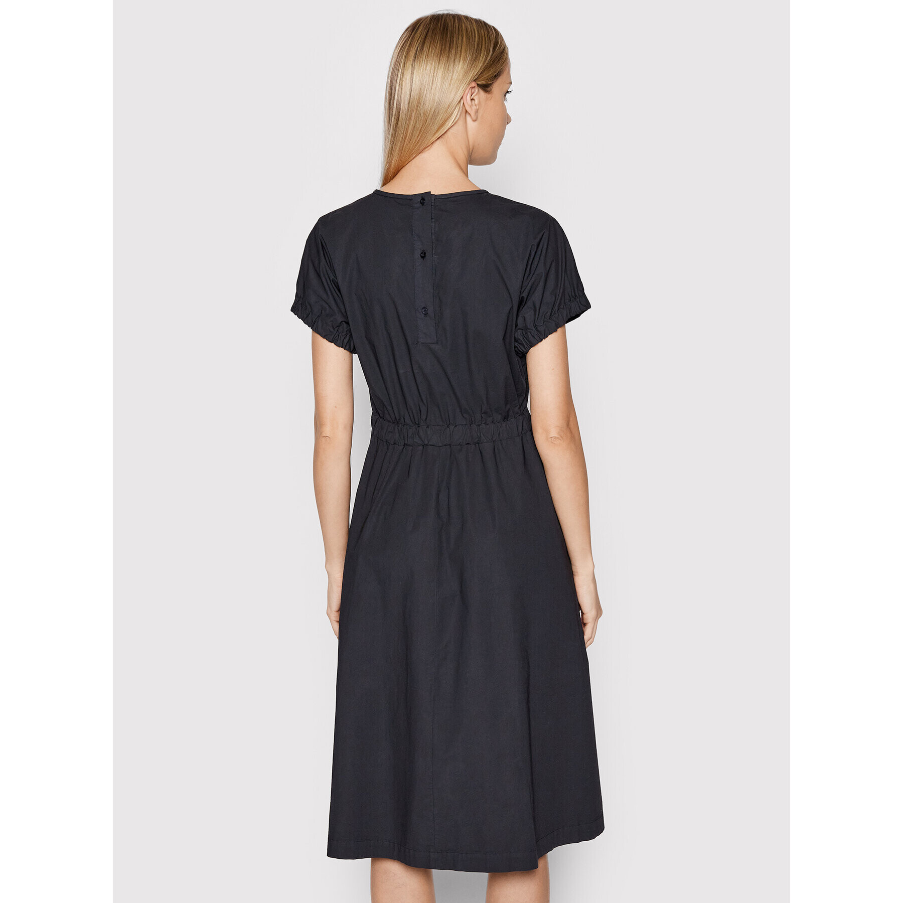 Cappellini Rochie de zi M02944T0 08788 Negru Regular Fit - Pled.ro