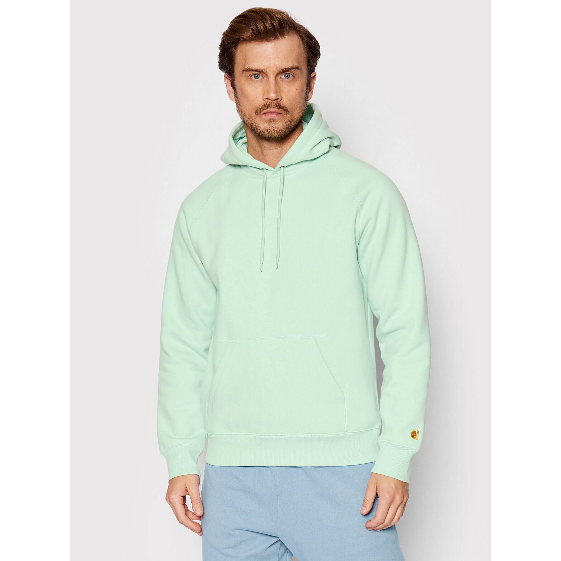 Carhartt WIP Bluză Chase I026384 Verde Regular Fit - Pled.ro