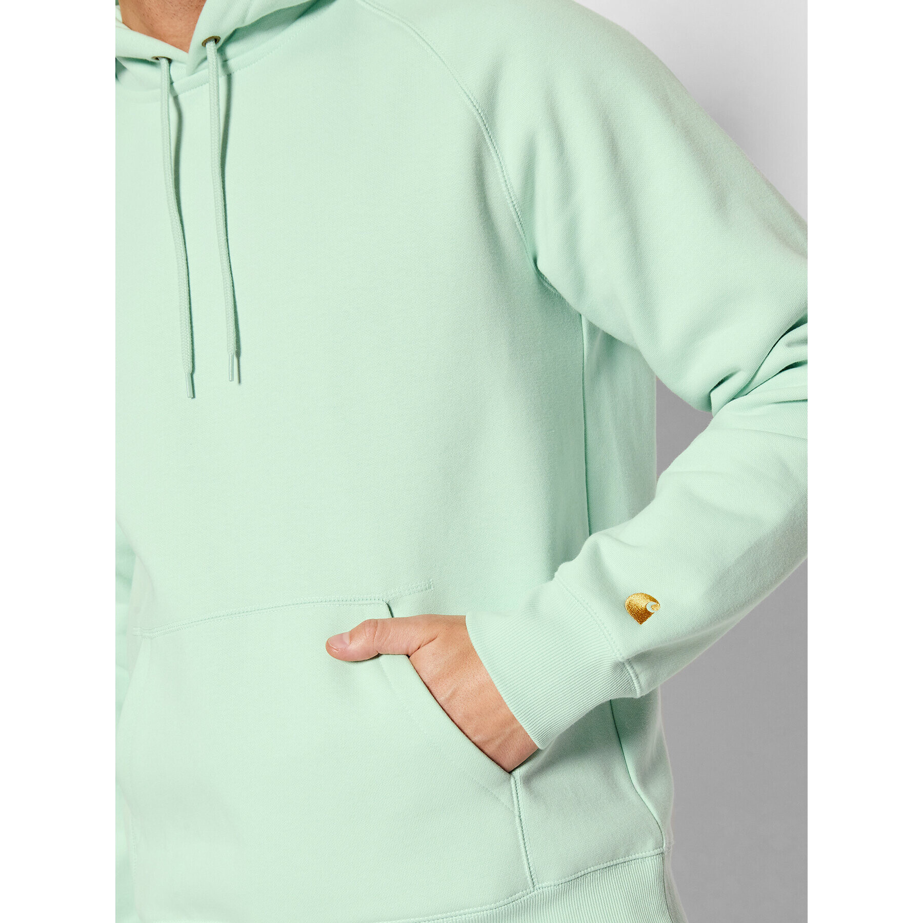 Carhartt WIP Bluză Chase I026384 Verde Regular Fit - Pled.ro