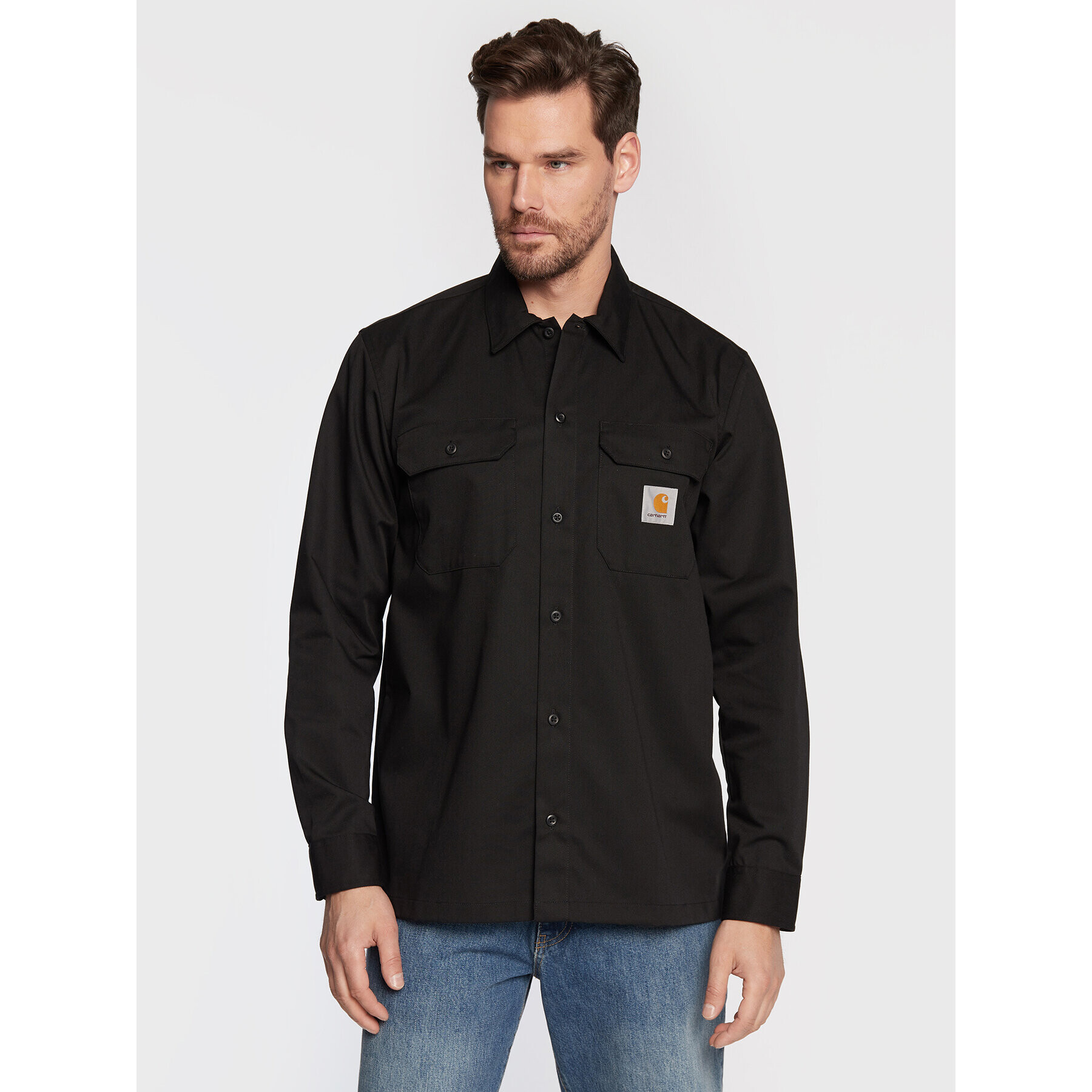 Carhartt WIP Cămașă Master I027579 Negru Regular Fit - Pled.ro