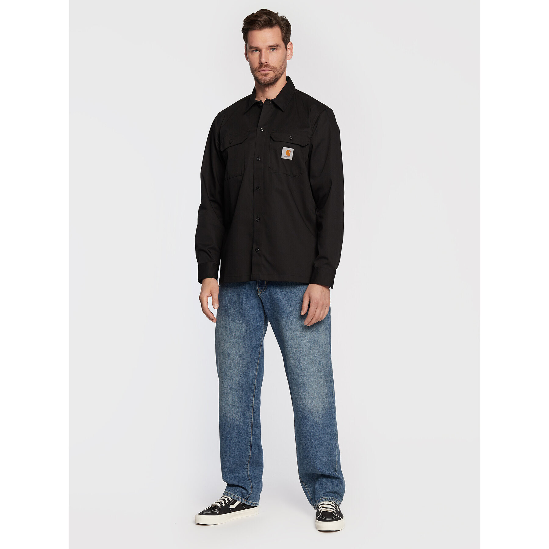 Carhartt WIP Cămașă Master I027579 Negru Regular Fit - Pled.ro