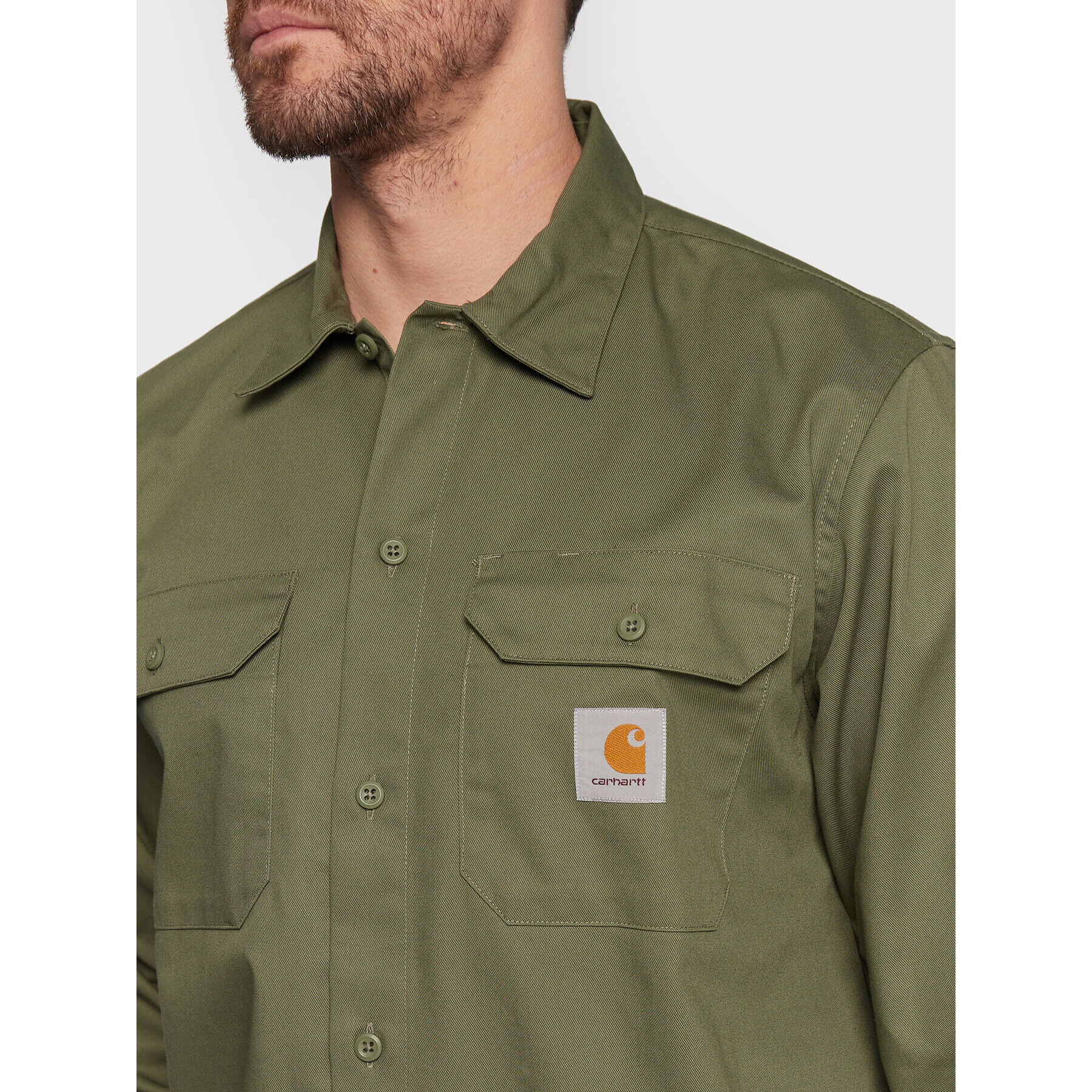 Carhartt WIP Cămașă Master I027579 Verde Regular Fit - Pled.ro