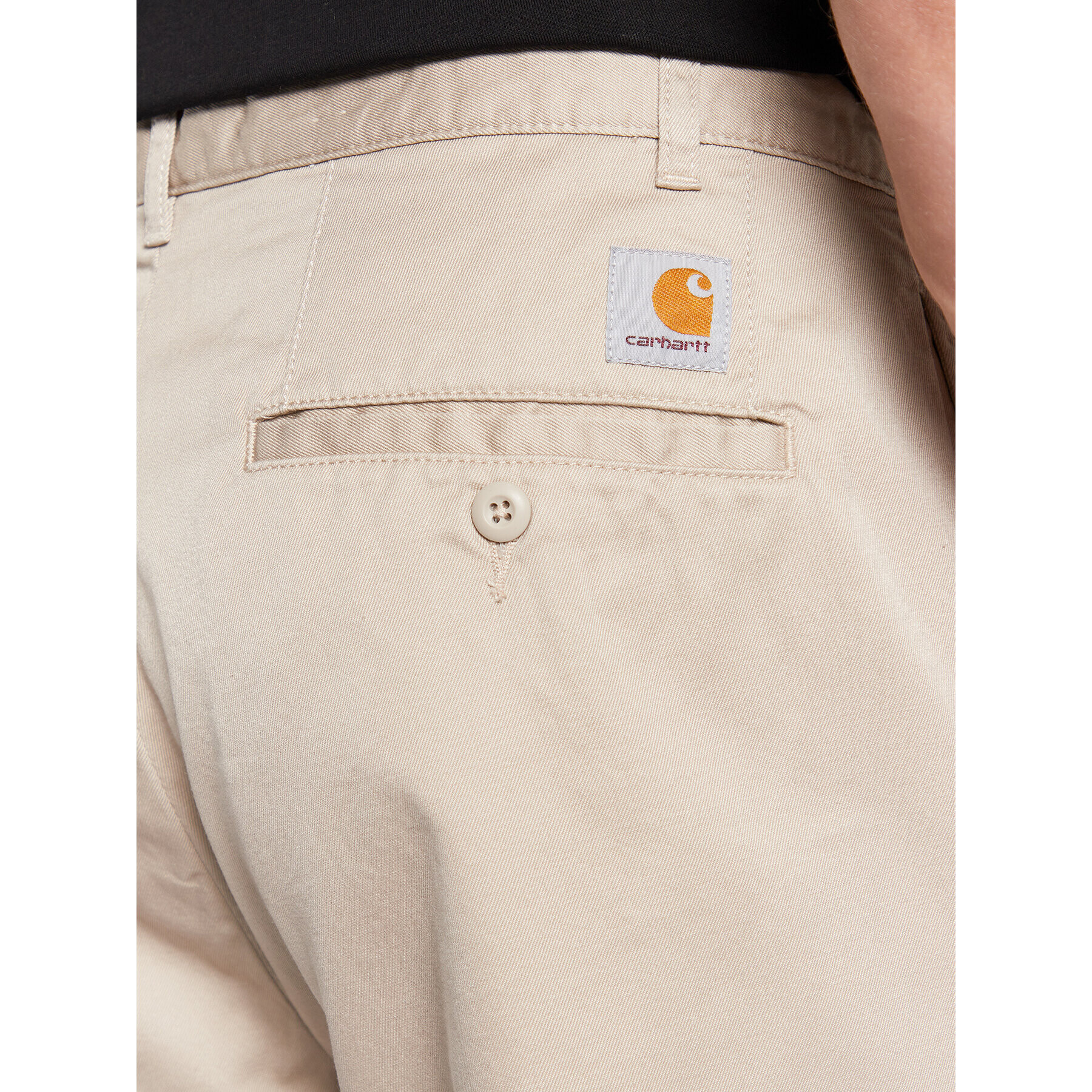 Carhartt WIP Pantalon scurți din material Salford I030474 Bej Relaxed Fit - Pled.ro