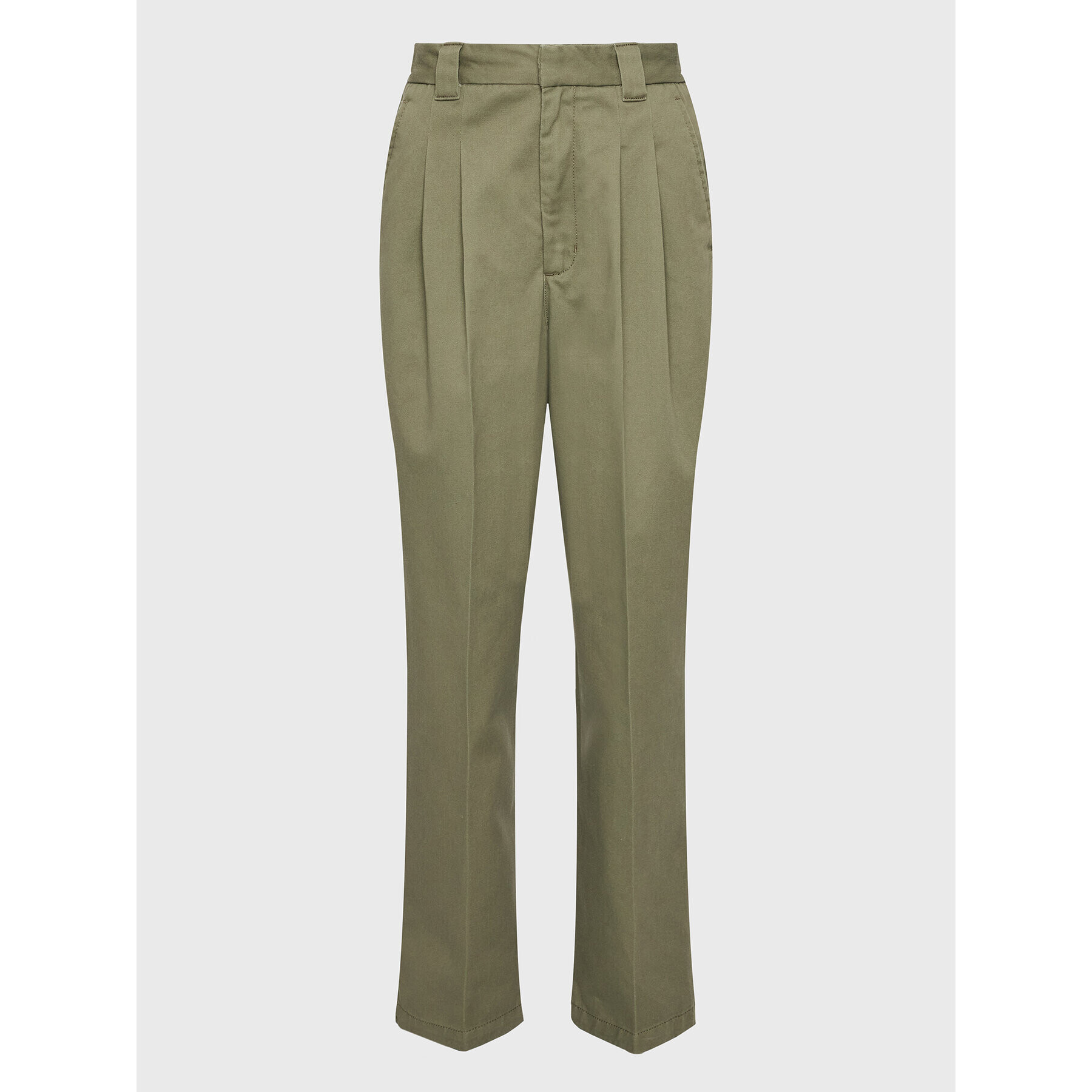 Carhartt WIP Pantaloni din material Tristin I030502 Verde Relaxed Fit - Pled.ro